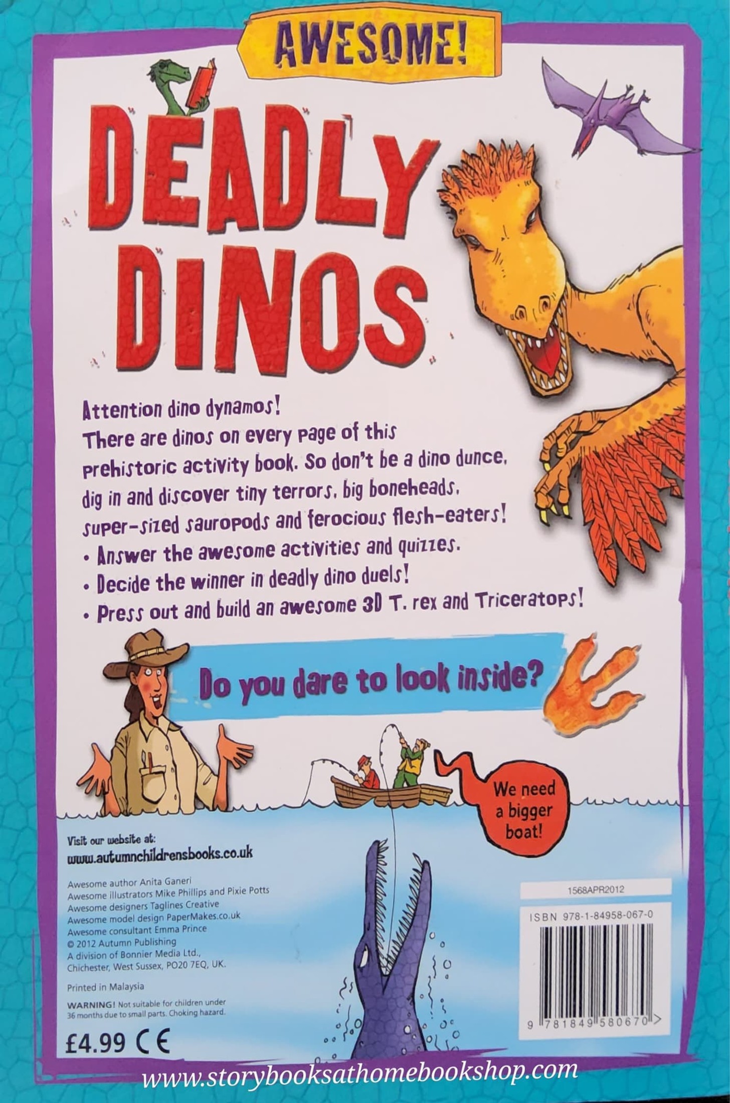 MODEL ACTIVITIES BOOK** ð
ð
AWESOME! DEADLY DINOS