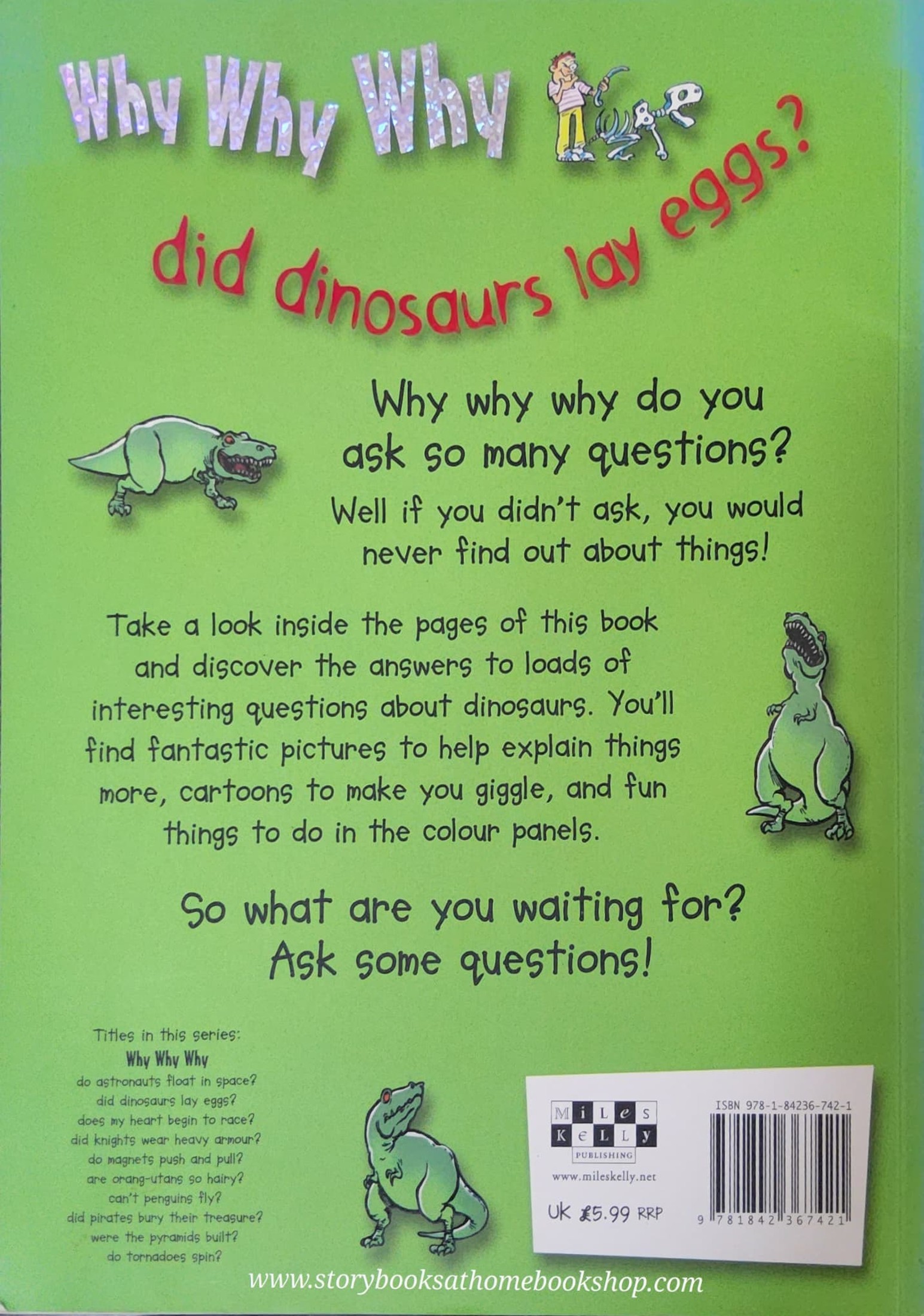 KNOWLEDGE BOOK** 🍅🍓WHY WHY WHY DID DINOSAURS LAY EGGS?AND OTHER PREHISTORIC QUESTIONS ABOUT DINOSAURS!