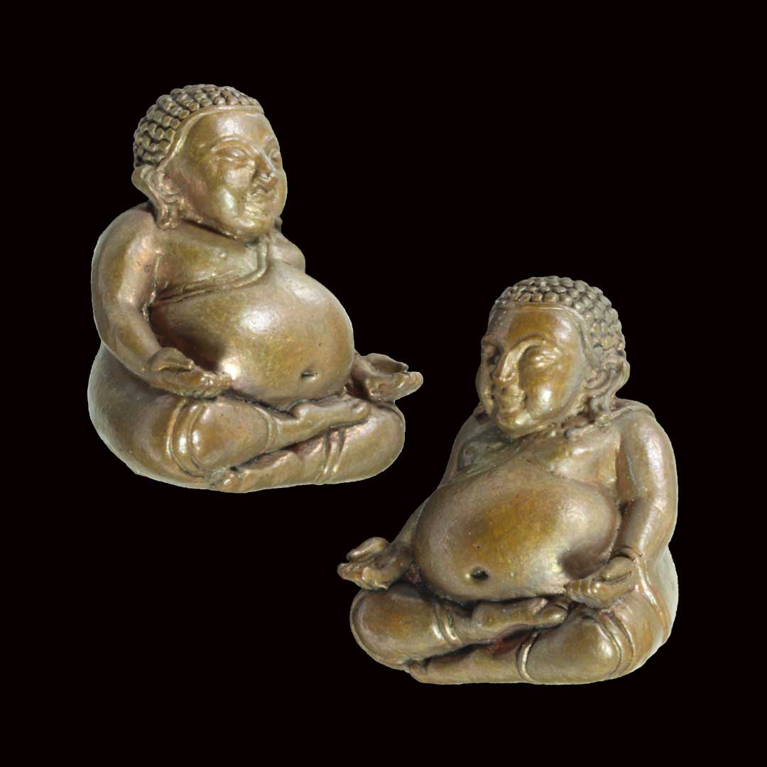 พระสังกัจจายน์รับทรัพย์ หลวงพ่อสาคร วัดหนองกรับ ปี54 เนื้อทองแดงอุดผง