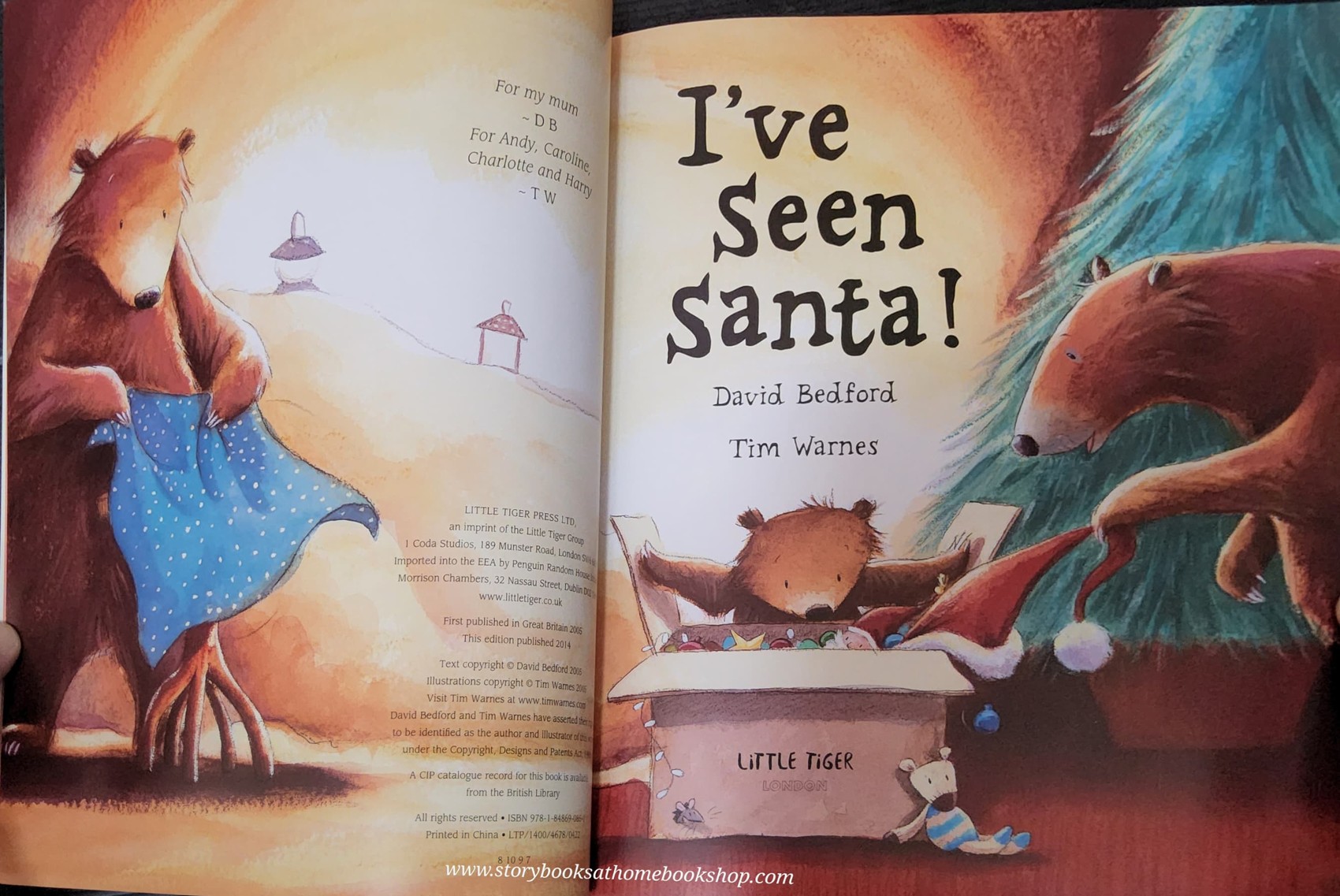 หนังสือนิทานปกอ่อน ** 🍓🍓 I've seen santa! BY DAVID BEDFORDAND TIM WARNERS