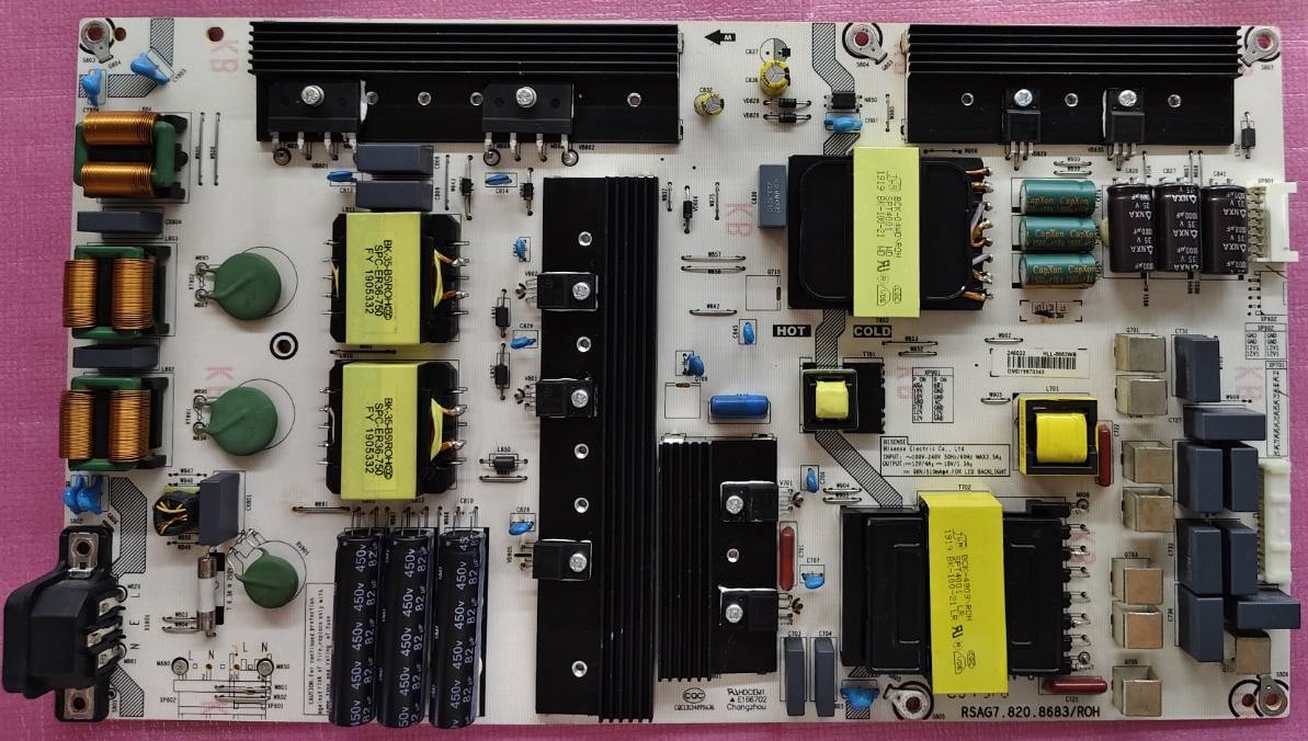 ซัพพลายทีวีไฮเซน HISENSE อะไหล่มือสองถอดจากเครื่อง รุ่น75B7500UW พาร์ท RSAG.820.8683/ROH