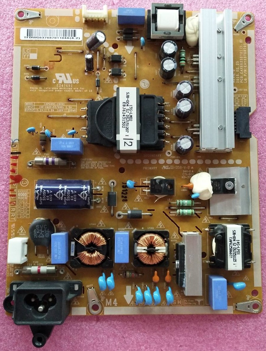 ซับพลายทีวี แอลจี LG ของแท้ถอดจากเครื่อง 49LF540T 49LF590T 49LX310C พาร์ท EAY63768701 EAX66230701