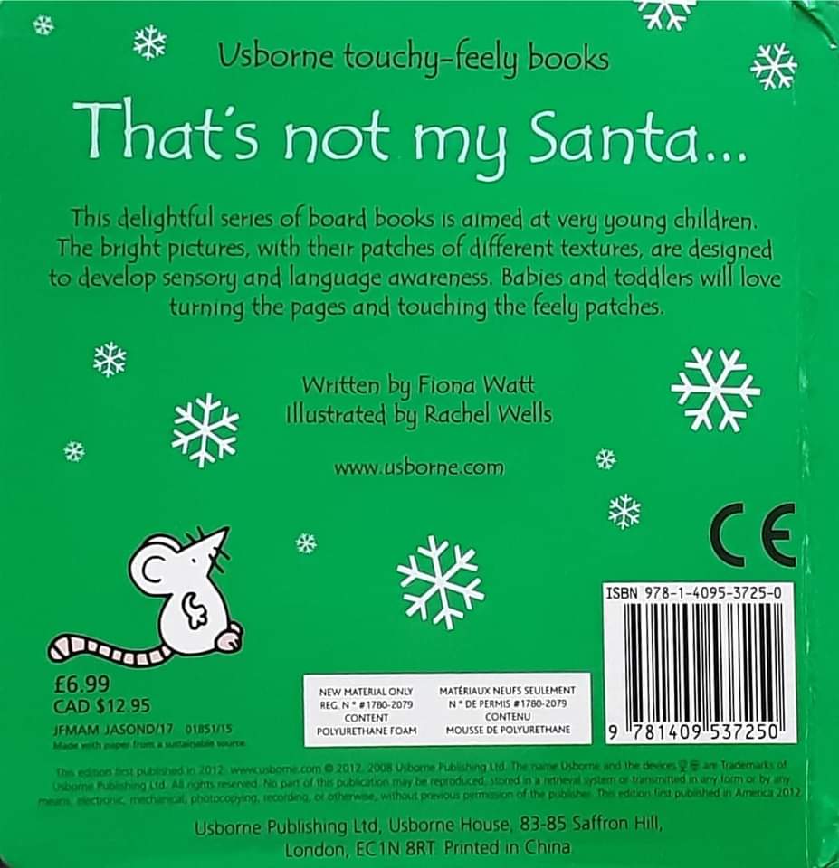 Touch and Feel Board Book** 🍅🍓That's not my Santa...
