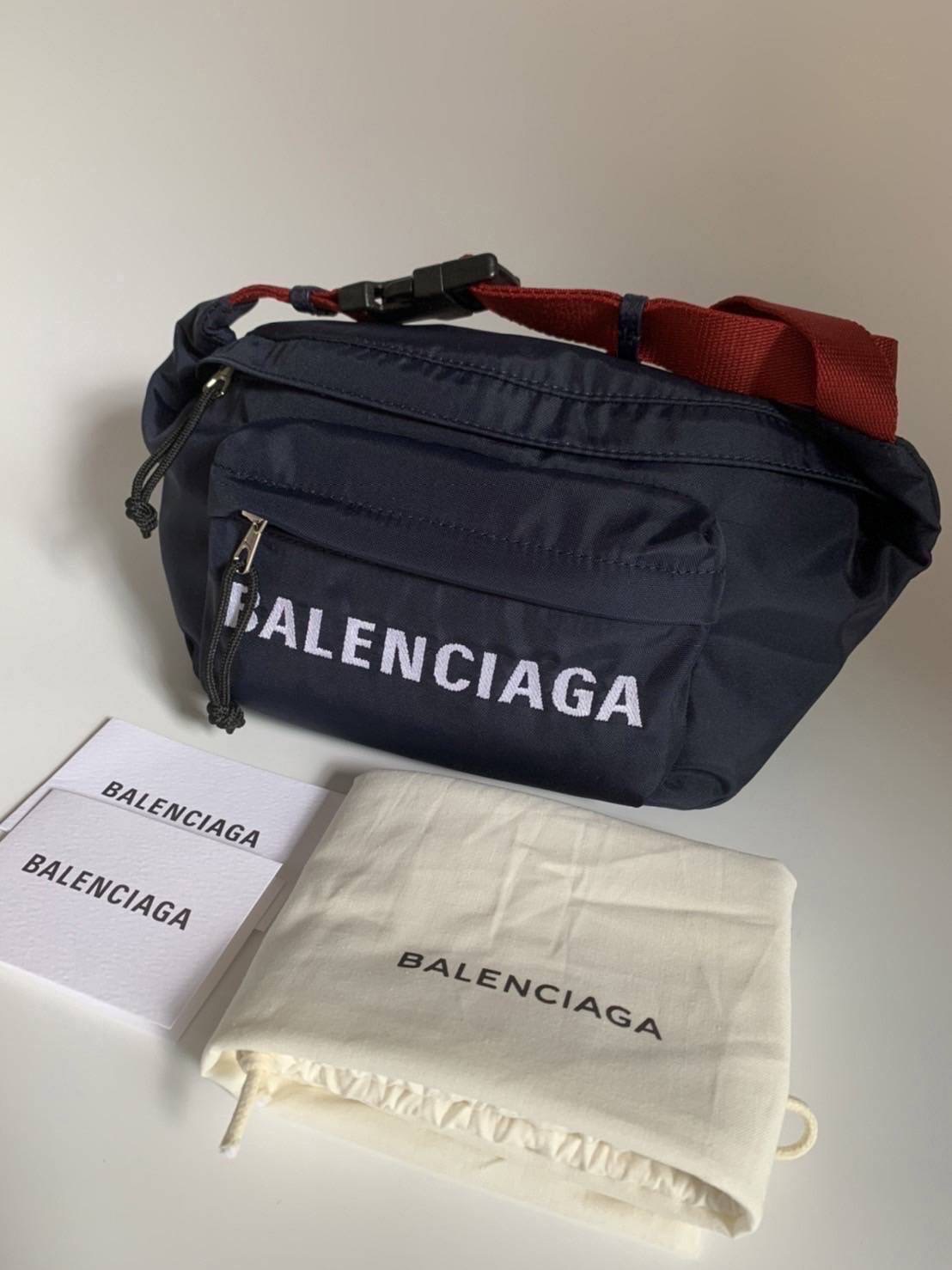 Balenciaga nylon belt bag 💙 คาดอก/คาดเอว สายปรับได้