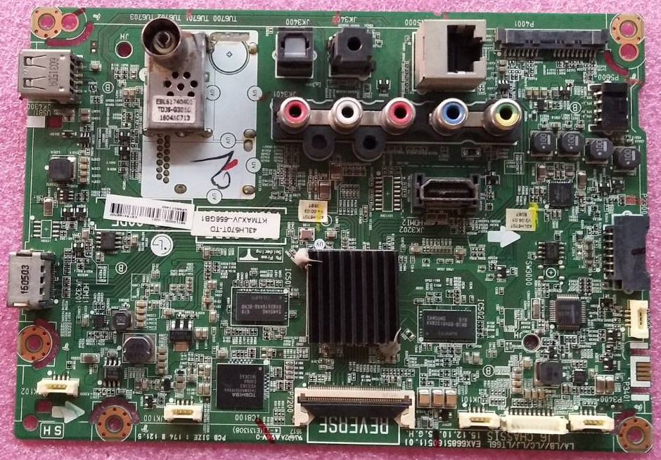 เมนบอร์ดทีวี แอลจี LG ของแท้มือสองถอดจากเครื่อง รุ่น 43LH570T