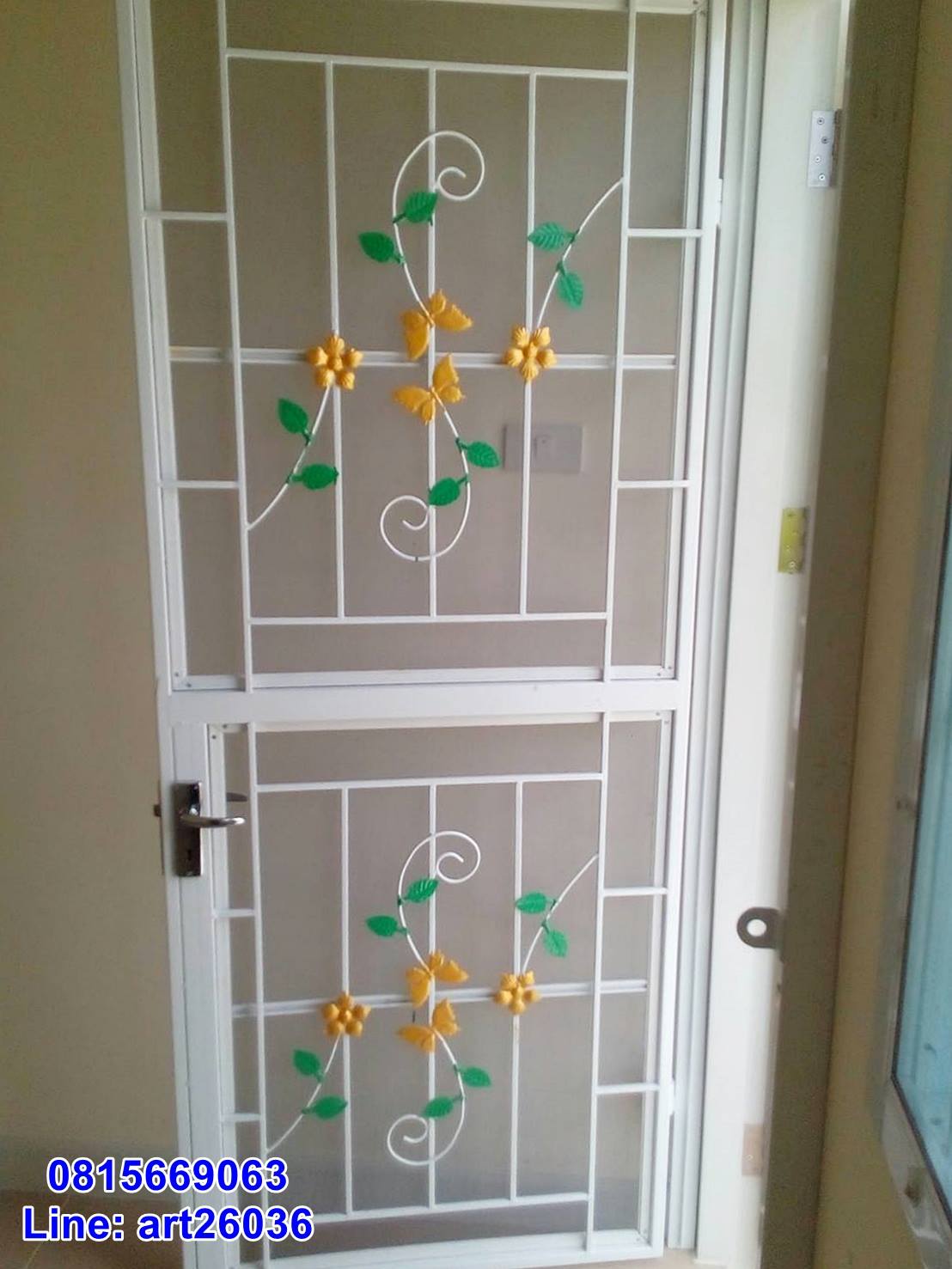 เหล็กดัดพร้อมมุ้งลวด