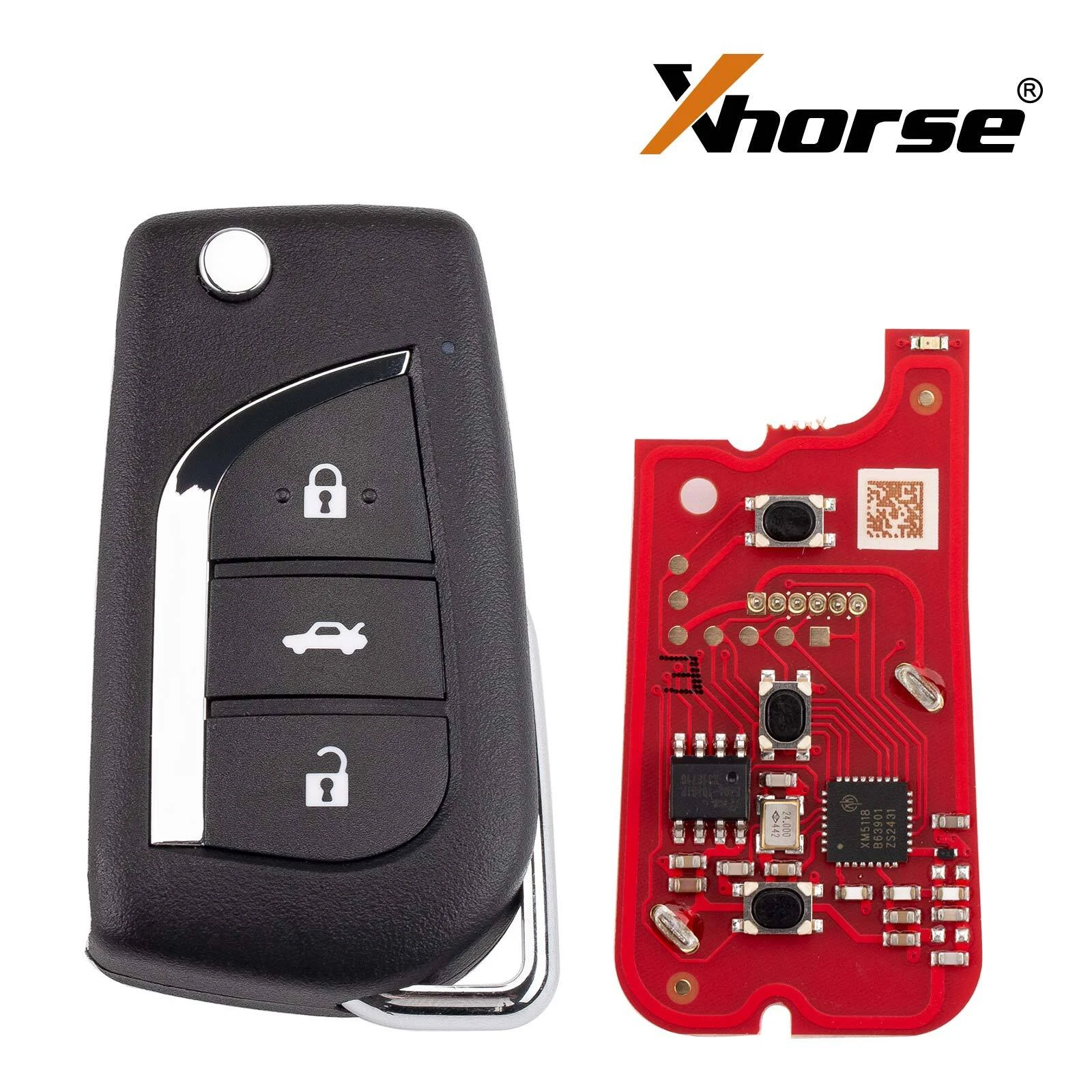 Xhorse VVDI รีโมต Toyota Style 3 ปุ่ม XKTO20EN