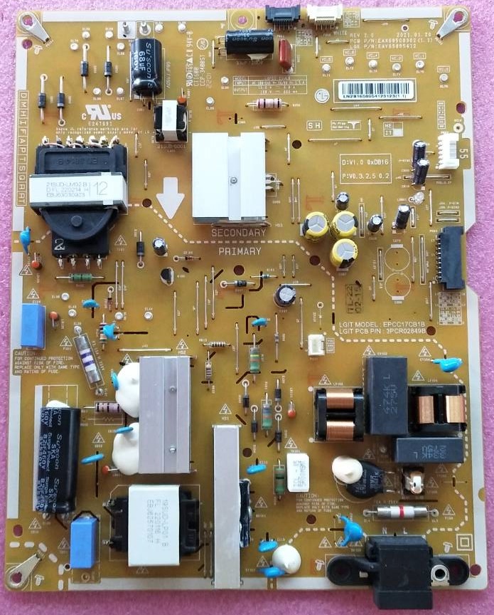 ซัพพลายทีวีแอลจี LG อะไหล่แท้#มือสองพร้อมใช้งาน พาร์ทEAY65895412 EAX69508302ใช้กับรุ่น55NANO80TPA.ATMYLJD