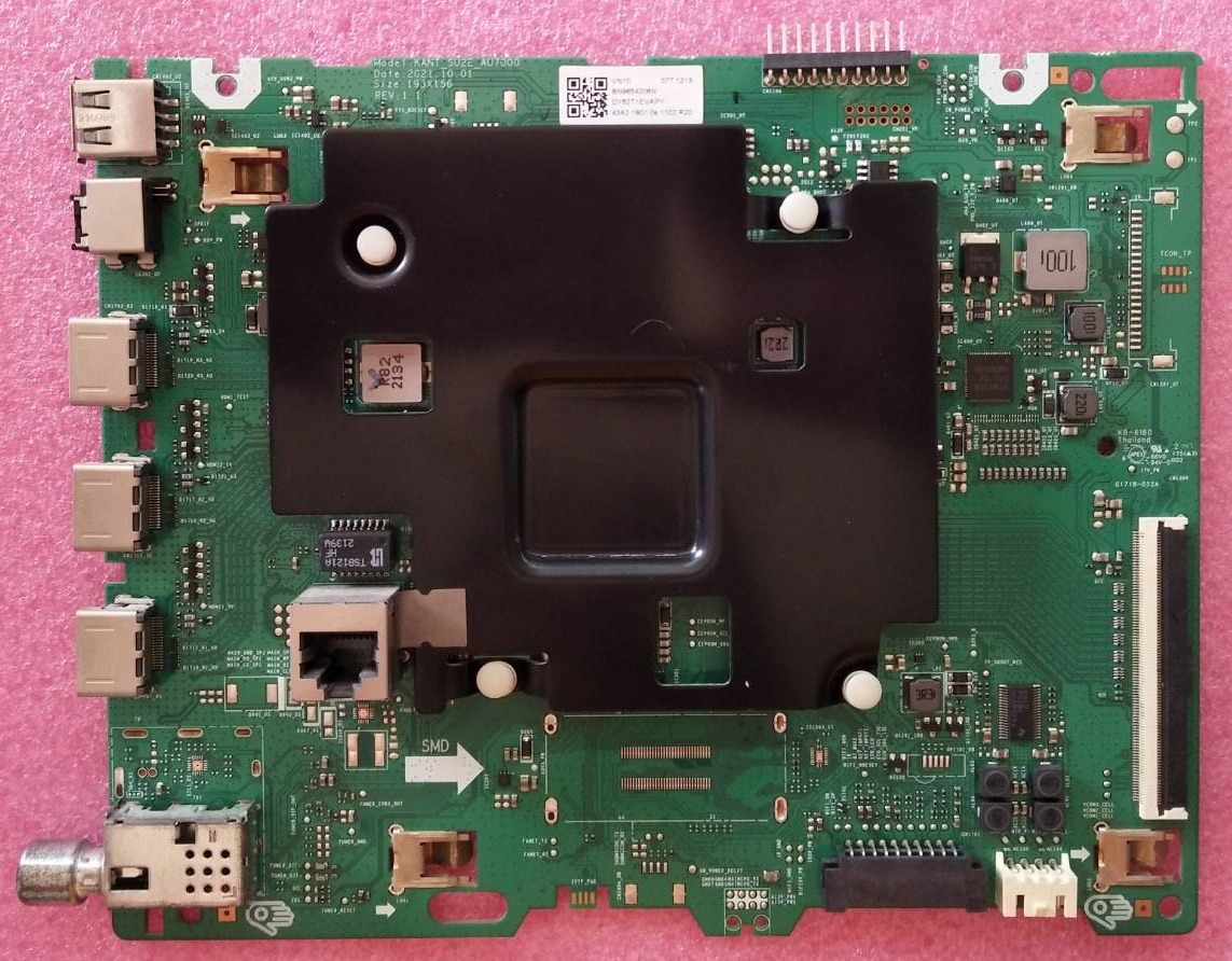 เมนบอร์ดซัมซุง (Mainboard TV Samsung) มือสองพร้อมใช้งานรุ่นUA43AU7700KXXT UA43AU7000KXXT พาร์ทBN96-53075K BN96-54206D BN96-54206N เวอร์ชั่นXA02/UAU7700 (ใช้ได้เฉพาะเวอร์ชั่นนี้เท่านั้น)