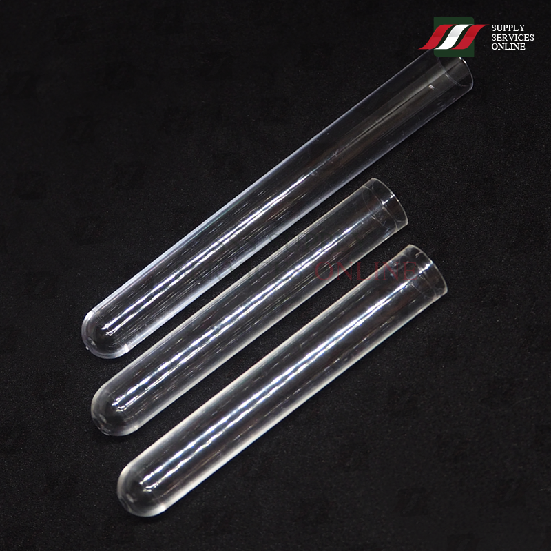 หลอดทดลอง แบบพลาสติกใส PS, Test Tube PS แบบไม่มีฝาปิด