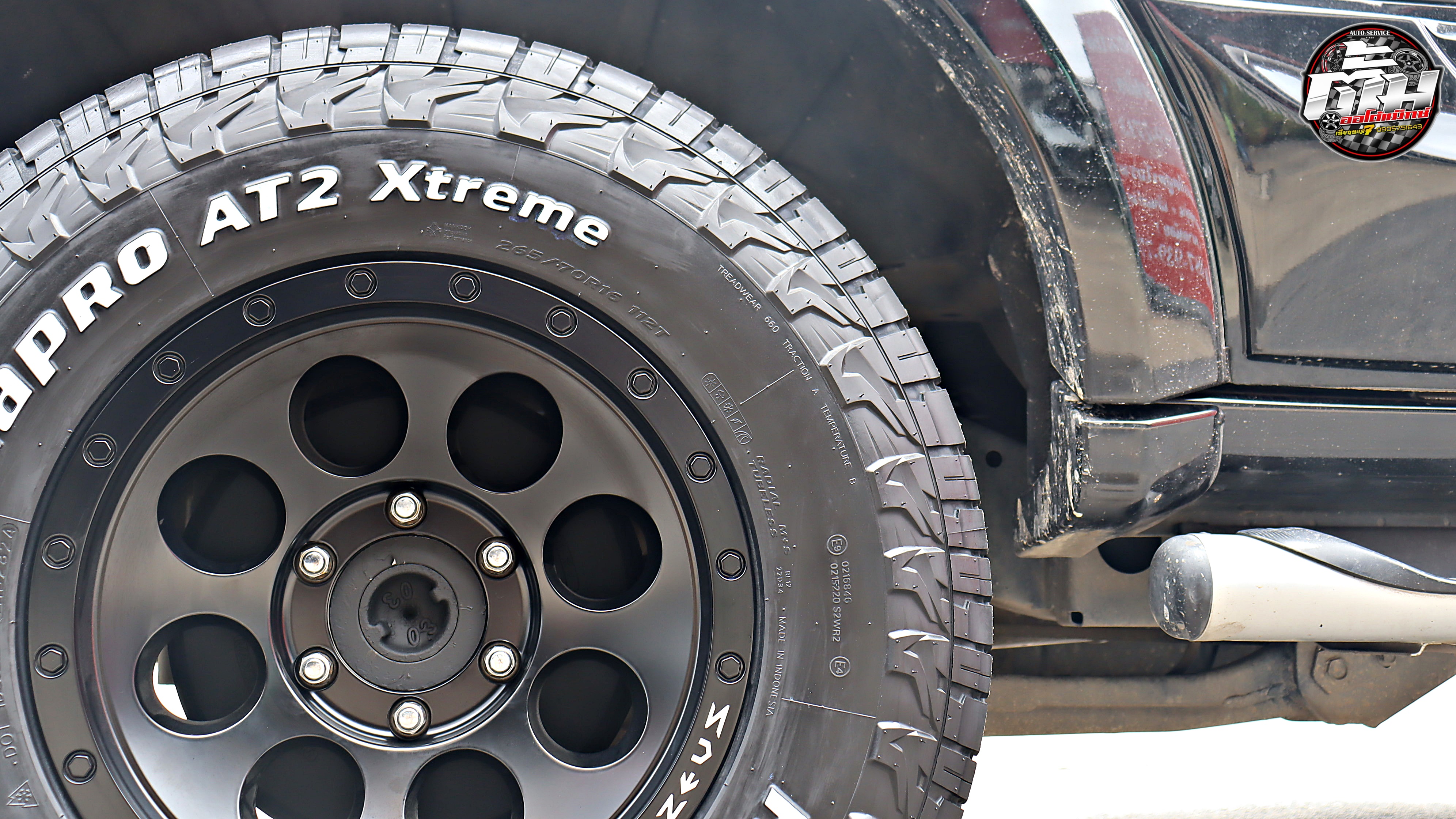 MITSUBISHI PAJERO SPORT เปลี่ยนล้อยาง ล้อ ZEUS-25 ขอบ16นิ้ว ยาง HANKOOK Dynapro AT2 Xtreme 265/70R16 112T