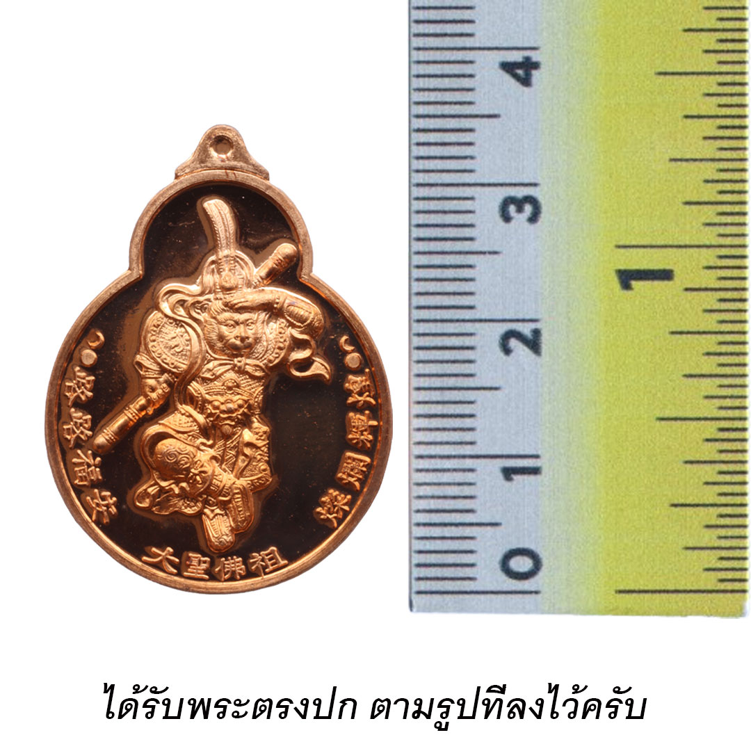 เหรียญเจ้าพ่อเฮ้งเจีย วัดสามจีน (พิมพ์ปางชนะ) รุ่นฉลองแซยิค 200ปี พ.ศ.2554 เนื้อทองแดง