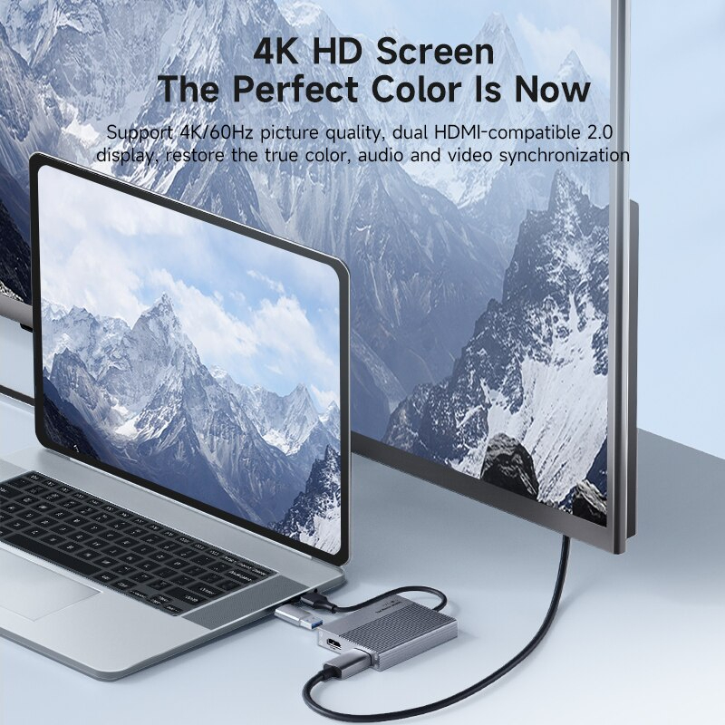 [ออกใบกำกับภาษีได้]พร้อมส่งจาก กทม Hagibis DPL01 Mac ชิพ M1 M2 M3 M4 ต่อออกสองจอได้ Dual Display