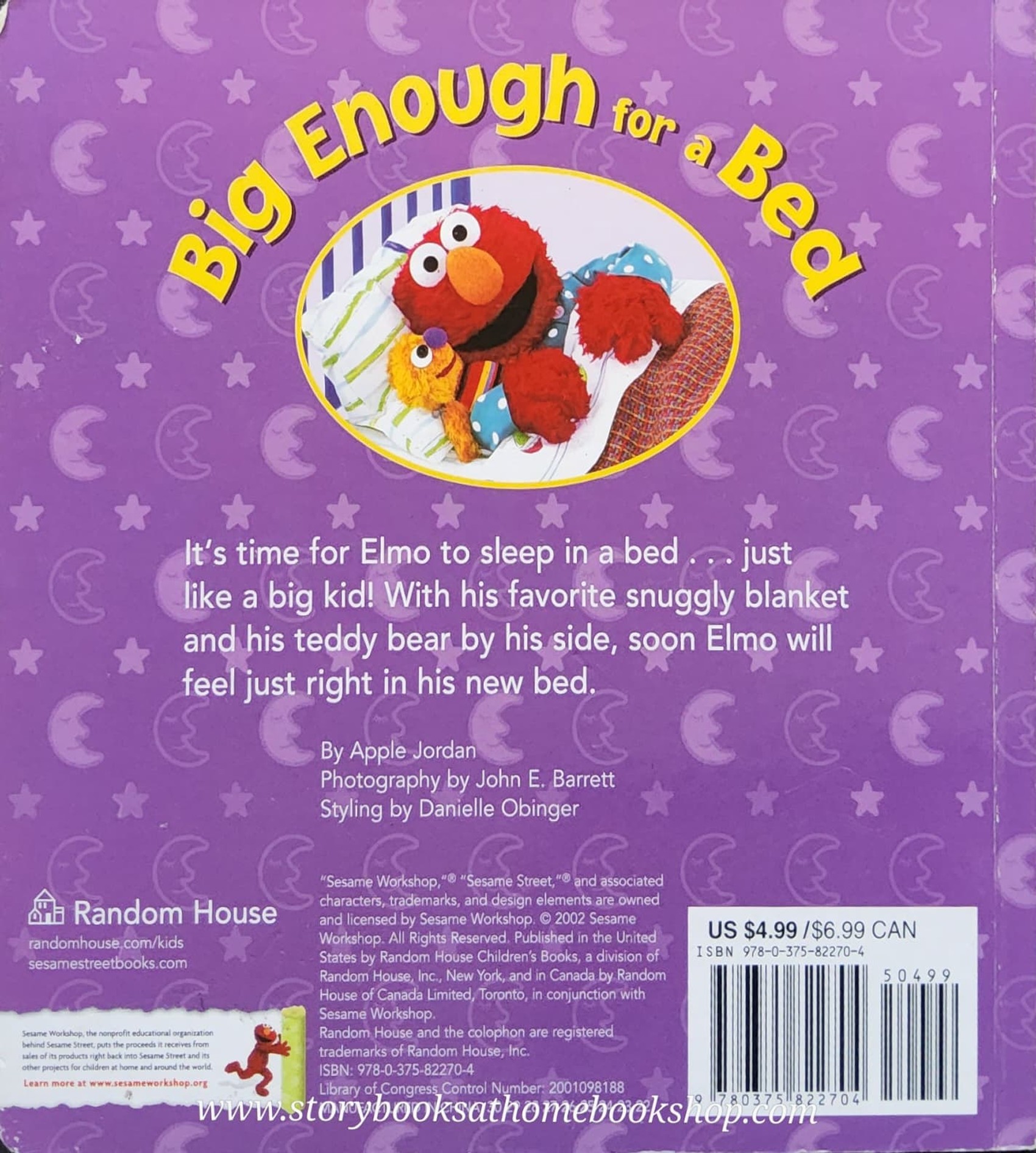 BOARD BOOK** 🍅🍓SESAME STREET:BIG ENOUGH FOR A BED