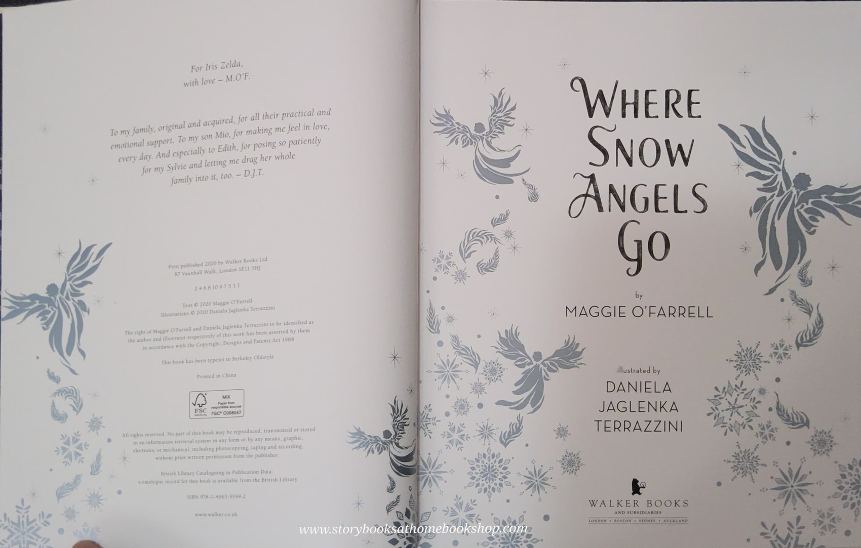 หนังสือนิทานปกแข็ง** 🍅🍅WHERE SNOW ANGELS GO BY MAGGIE O'FARRELL