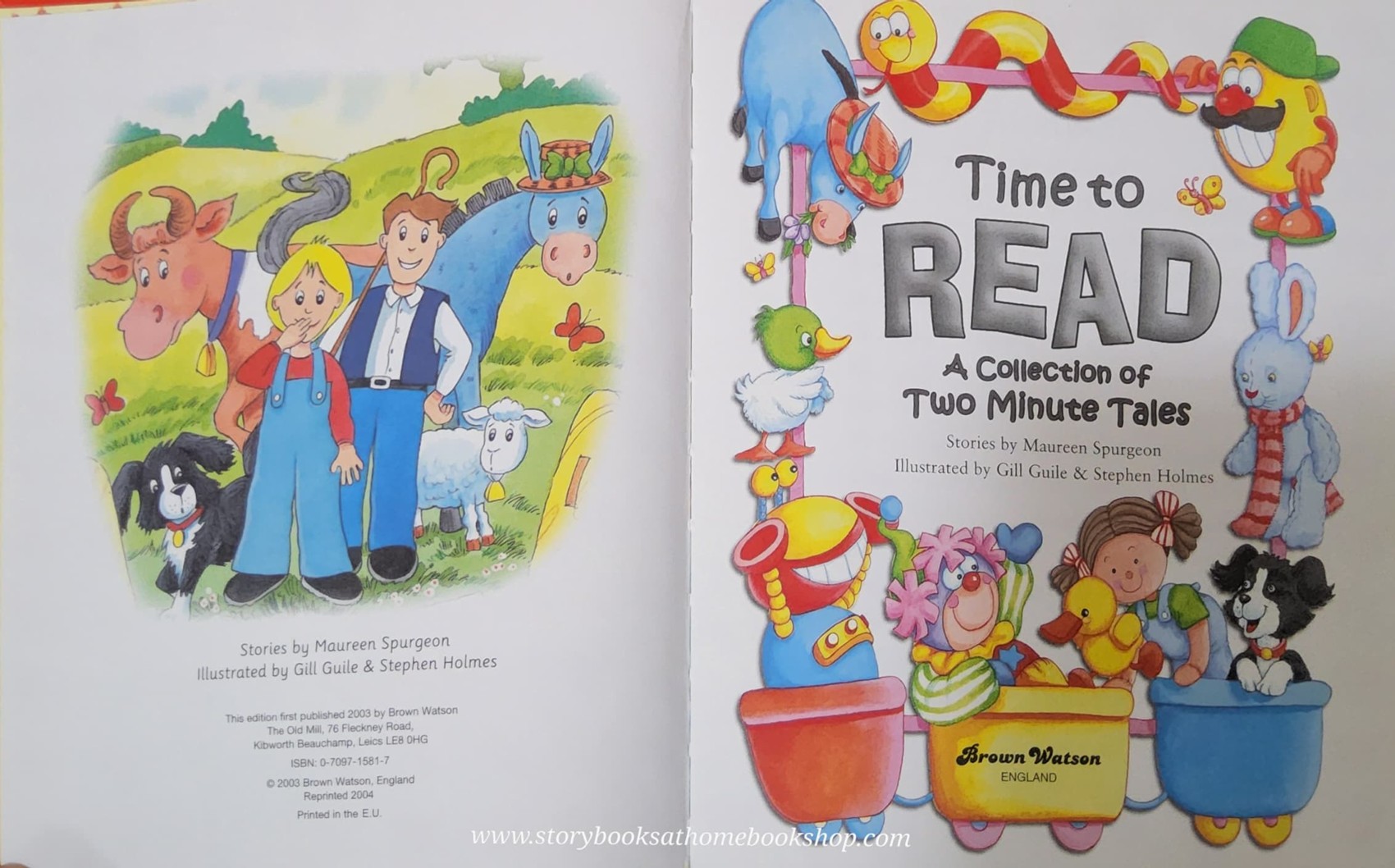 หนังสือนิทานปกแข็ง** 🍅TIME TO READ A COLLECTION OF TWO MINUTE TALES