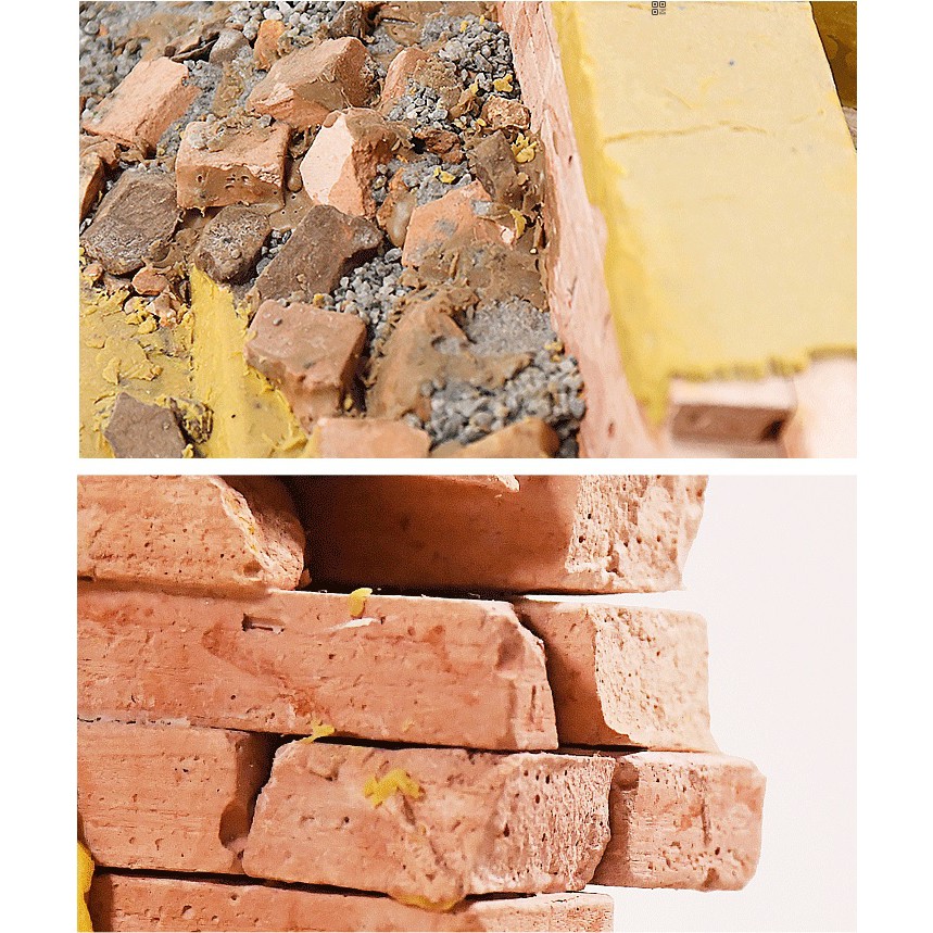 อิฐ ประกอบฉาก สร้างกำแพง โมเดล ฟิกเกอร์ Simulation Brick Model Figure 1/6 (20ก้อน)