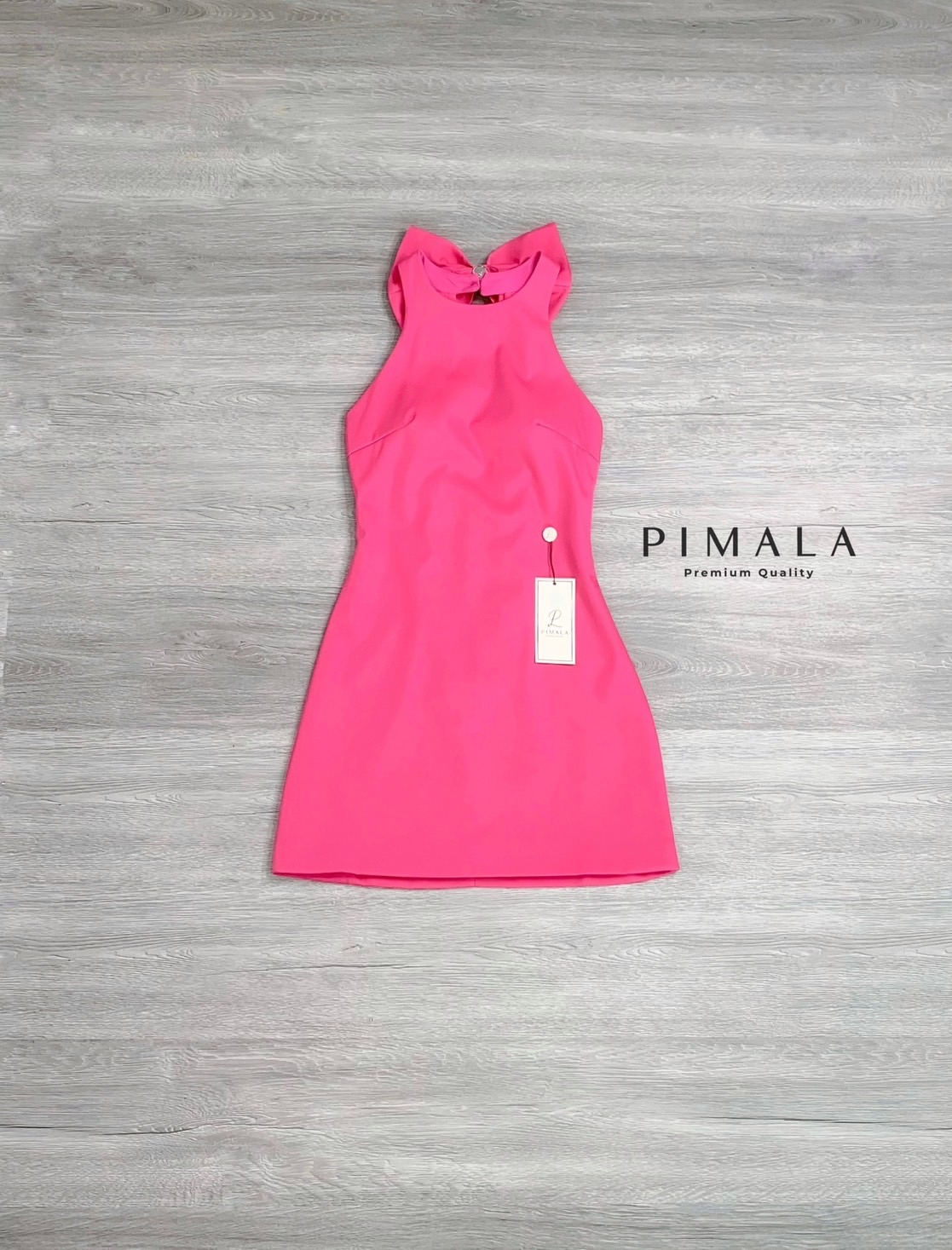 เดรส+เข็มกลัดโบว์ เดรสแขนกุดทรงเรียบๆแต่น่ารักมากกก