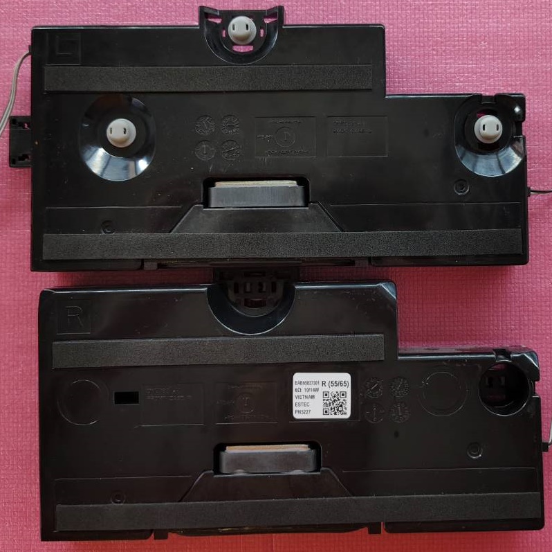 ลำโพงทีวี แอลจี LG ของแท้มือสองถอดจากเครื่องพร้อมใช้งาน รุ่น55QNED8ZASA.BTMD6JD พาร์ทEAB65837301 6โอมห์ 10/14วัตต์