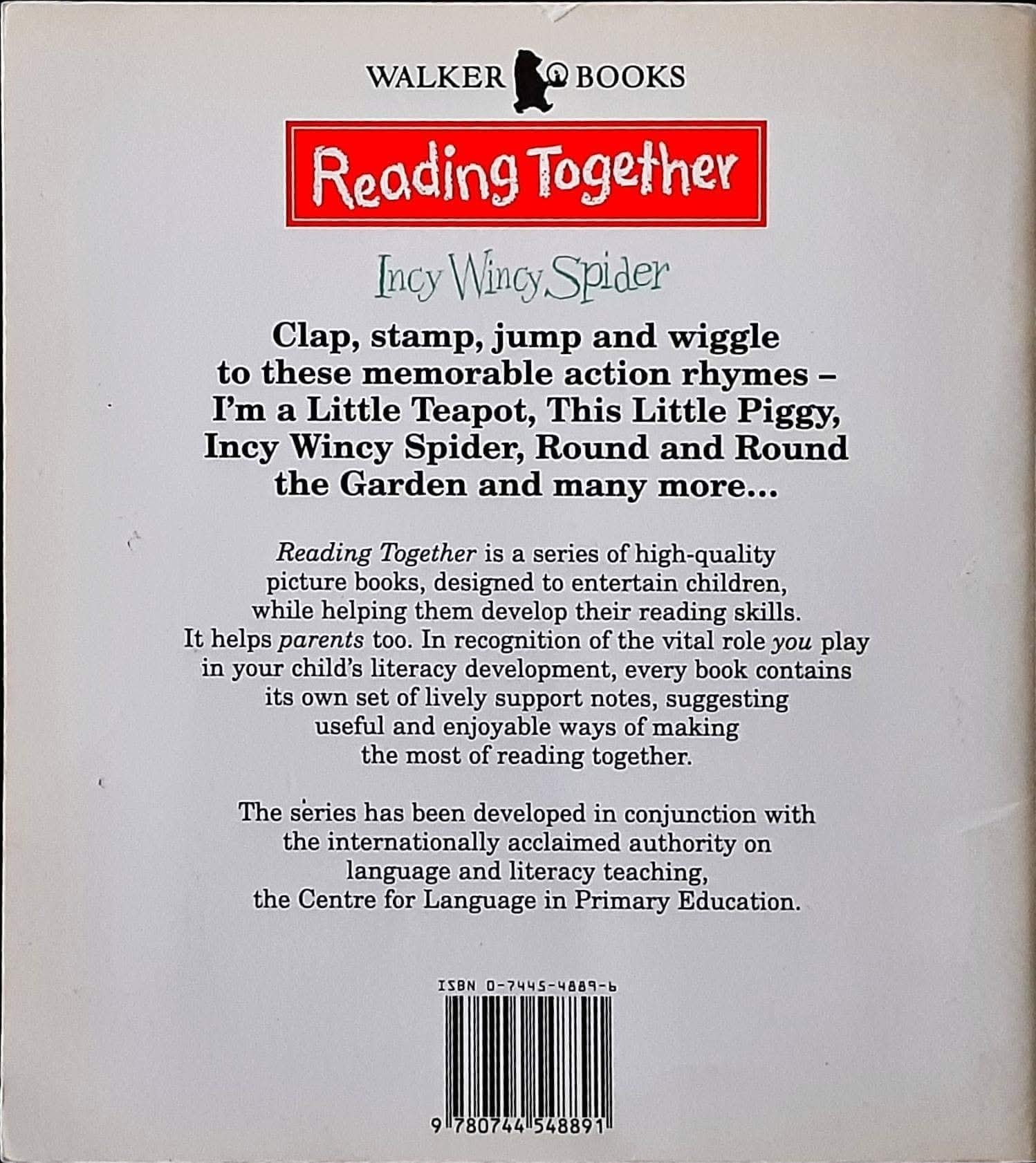 หนังสือนิทานปกอ่อน** 🍅🍓Reading Together:Incy Wincy Spider