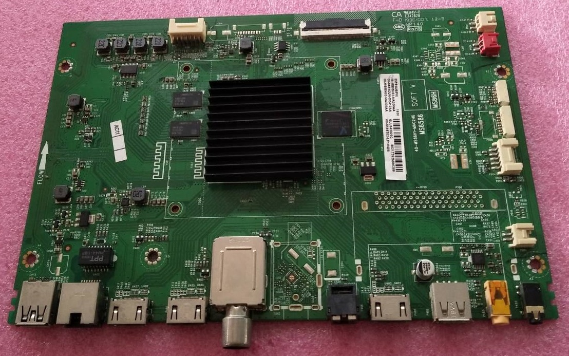 เมนบอร์ดทีวีทีซีแอล (Mainboard TV TCL) มือสองพร้อมใช้งาน รุ่นLED65P65US พาร์ท40-MS86H1-MAB2HG ใช้กับT-CON 18Y_RAHU11P2TA4V0.0