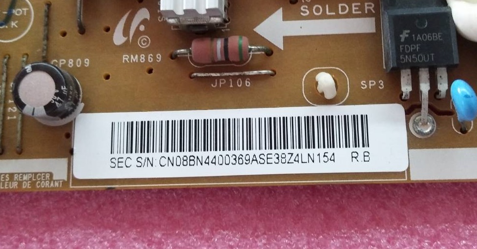 POWER SUPPLY SAMSUNG (ซัพพลาย ซัมซุง) อะไหล่แท้/ของถอดพร้อมใช้งาน พาร์ท :BN44-00369A :BN44-00369C รุ่น LA32C350D1