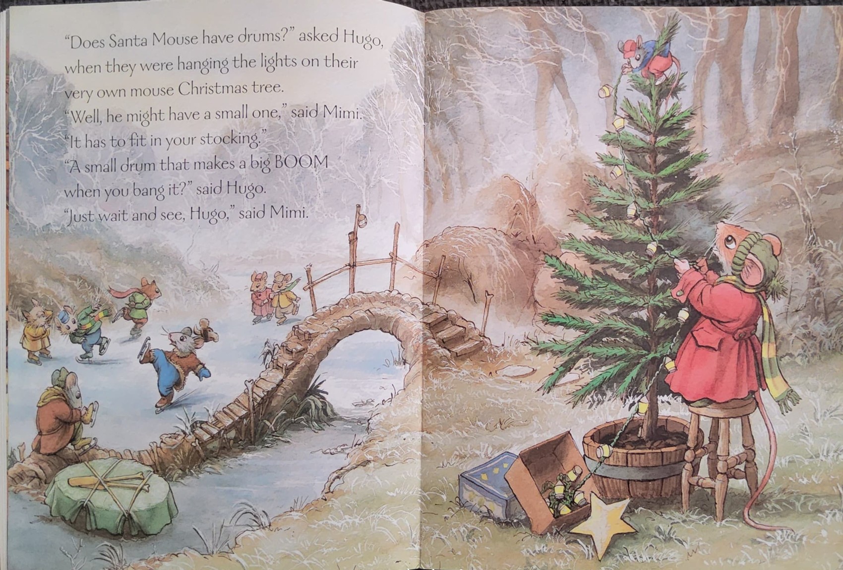 หนังสือนิทานปกอ่อน ** 🍅🍓MIMI MOUSE'S CHRISTMAS BY MARTIN WADDELL