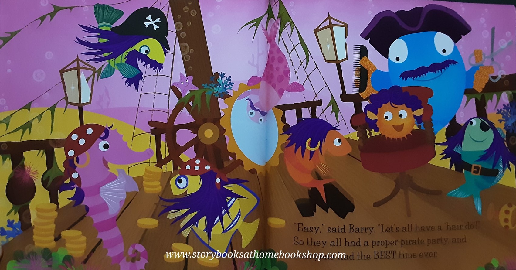 หนังสือนิทานปกอ่อน** 🍅BARRY THE FISH WITH FINGERS AND THE HAIRY SCARY MONSTER BY SUE HENDRA ♥️