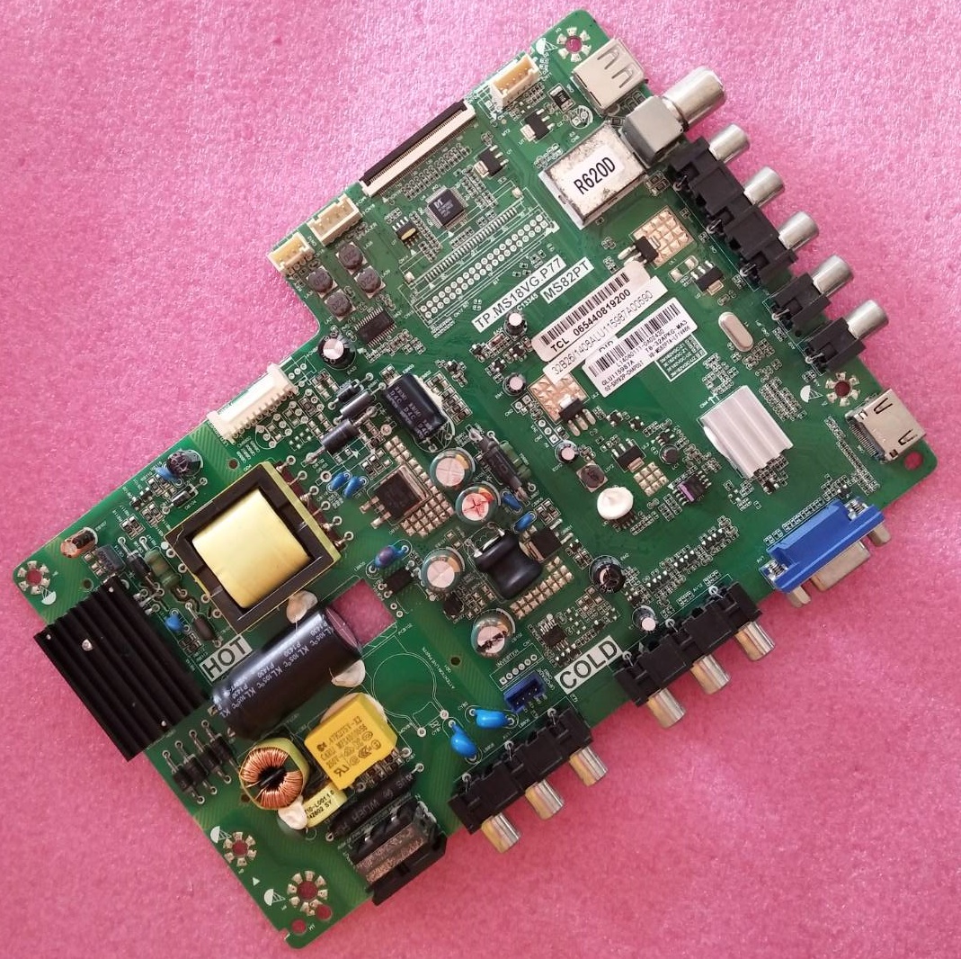 ONE BOARD(วันบอร์ด) ทีวี ทีซีแอล TCL ของแท้ถอดจากเครื่อง รุ่นLED32B2600 :TP.MS18VG.P77 เบอร์จอ-LVW320CS0T E81 V11 ทีบาร์ST3151A05-6