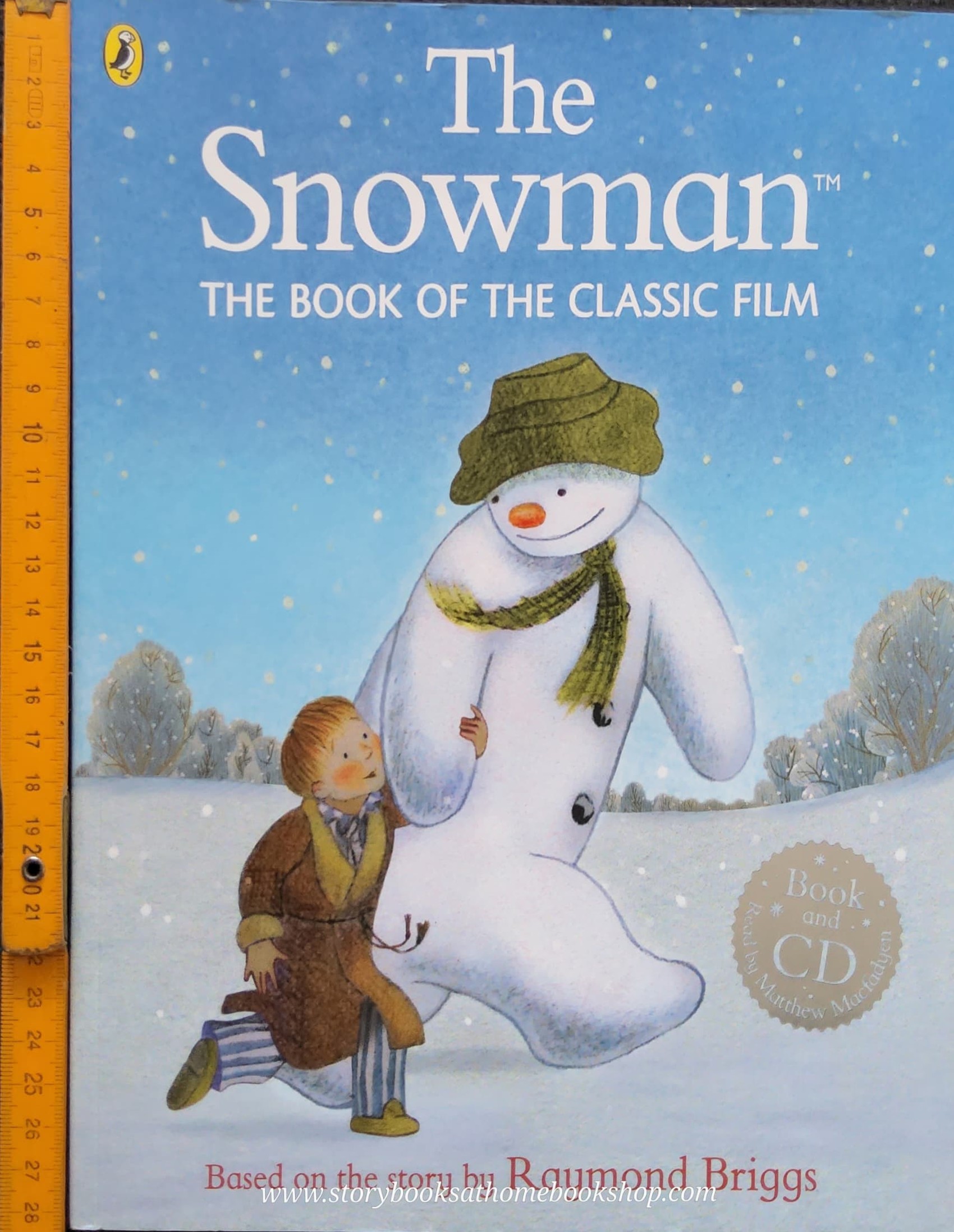 หนังสือนิทานปกอ่อน** 🍅🍓THE SNOWMAN THE BOOK OF THE CLASSIC FILM WITH CD BY RAYMOND BRIGGS