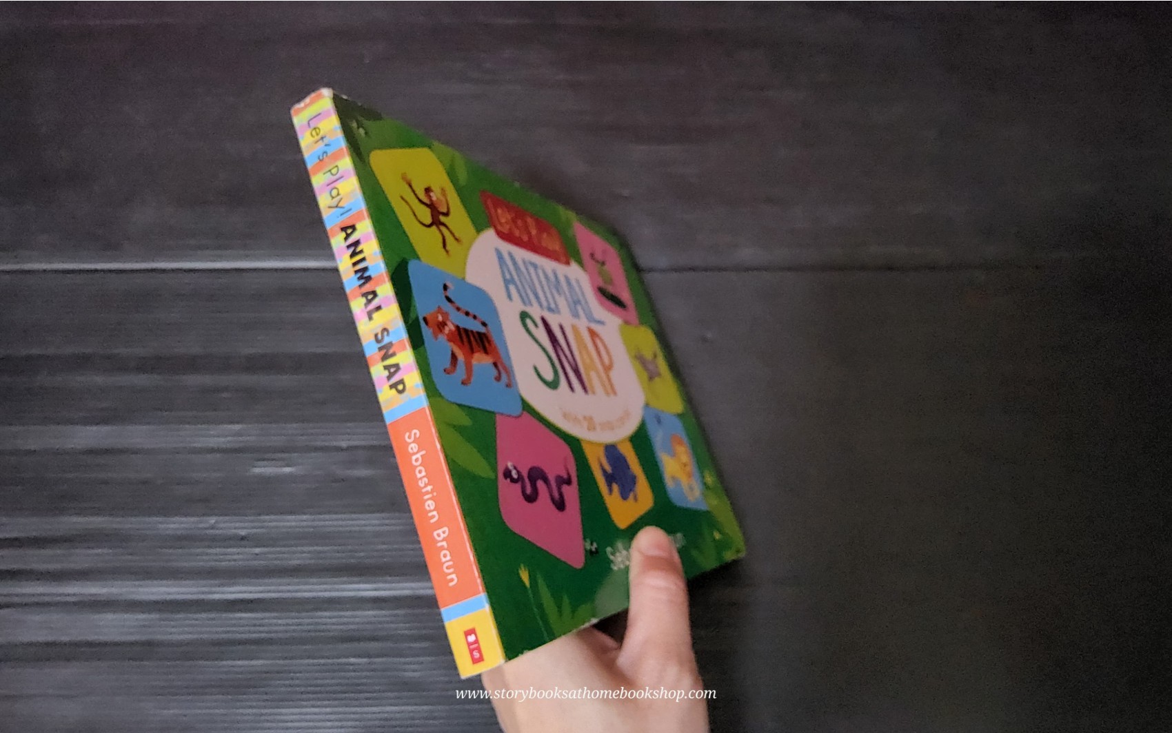 SNAP CARDS Board Book** 🍅🍓LET'S PLAY: ANIMAL SNAP (WITH 20 SNAP CARDS) BY SEBASTIEN BRAUN