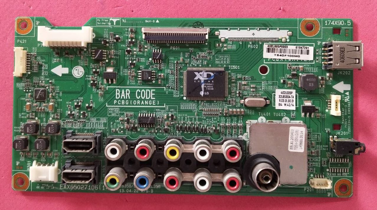 Main Board LG (เมนบอร์ด แอลจี) อะไหล่แท้/ของถอด รุ่น 32LN4900 32LN5120 :32LB530A