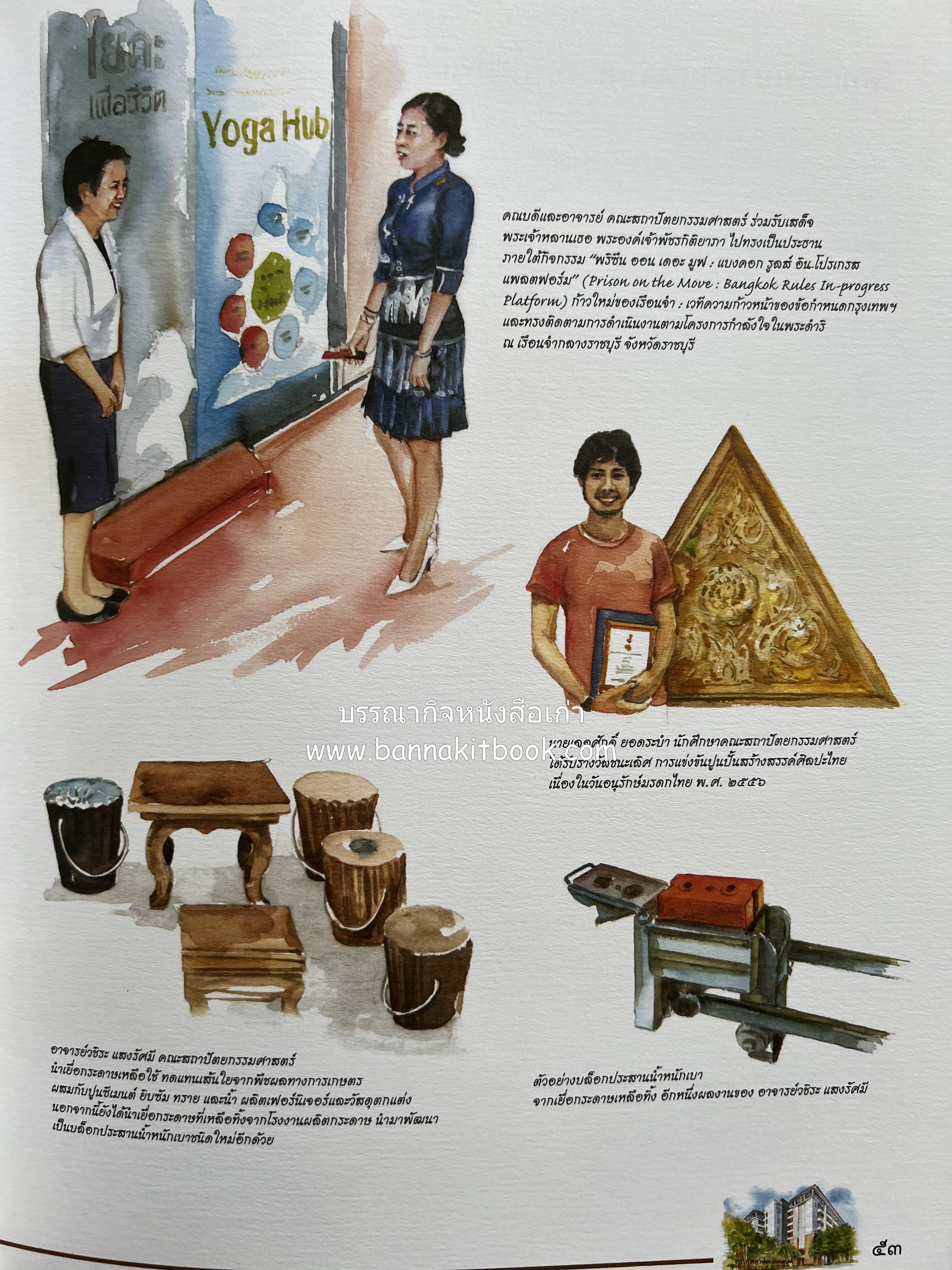 ๔๐ ปี มหาวิทยาลัยเทคโนโลยีราชมงคลธัญบุรี (เล่าเรื่องราววิวัฒนาการของมหาวิทยาลัยภาพวาดสีน้ำทั้งเล่ม).