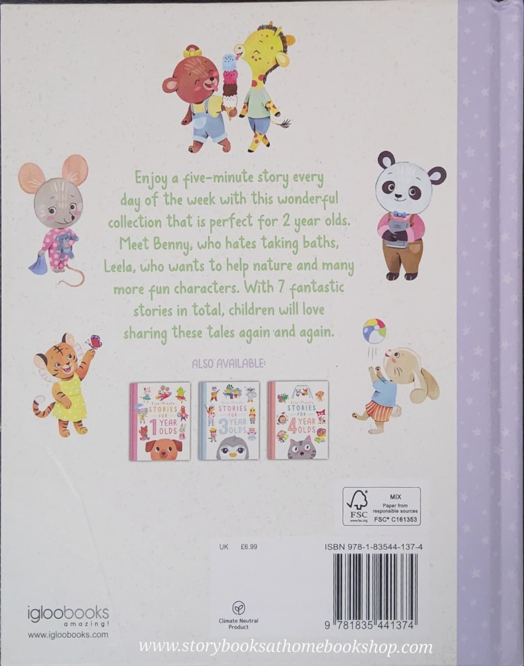 หนังสือนิทานปกแข็ง** 🍅🍓FIVE-MINUTE STORIES FOR 2 YEAR OLDS