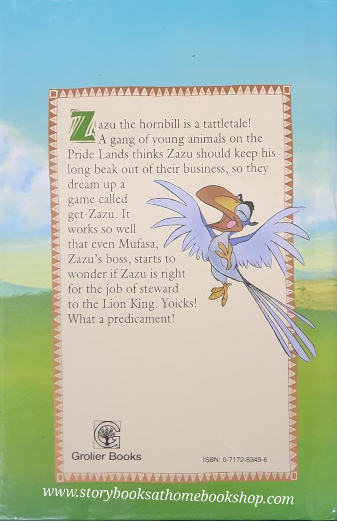 หนังสือนิทานปกแข็ง** 🍅🍅DISNEY'S THE LION KING HOW TRU,ZAZU