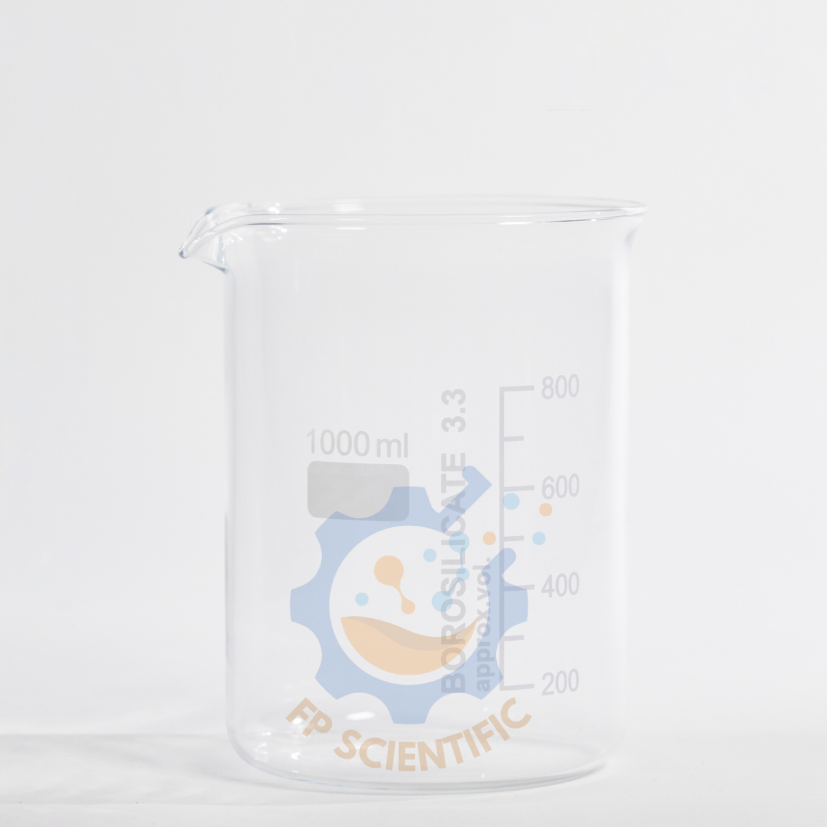 บีกเกอร์แก้ว Beaker เกรด BORO 3.3 (made in germany) เครื่องแก้ววิทยาศาสตร์ ขนาด 1000 ml