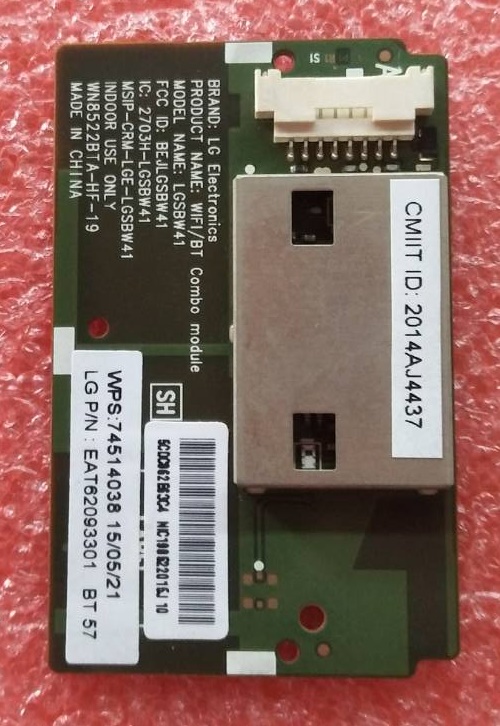 ตัวรับสัญญาณ Wifi รุ่น43UF640T พาร์ท EAT62093301 และกับรุ่นที่พาร์ทตรงกัน