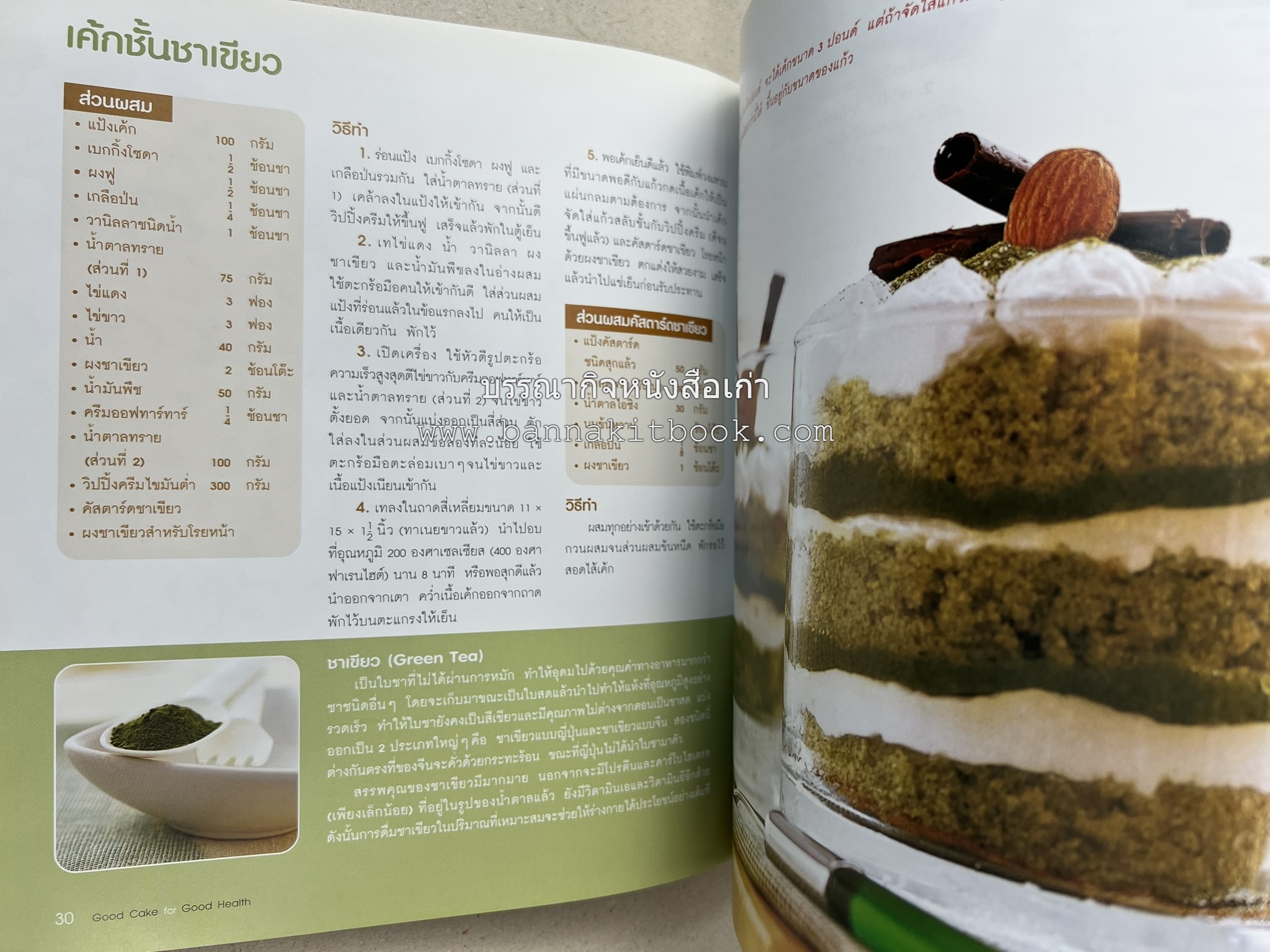 สูตรเค้กดีมีประโยชน์ 60 สูตร (Good Cake for Good Health) โดย : วนิดา คุ้มอนุวงศ์ และนิลุบล เรืองทอง.