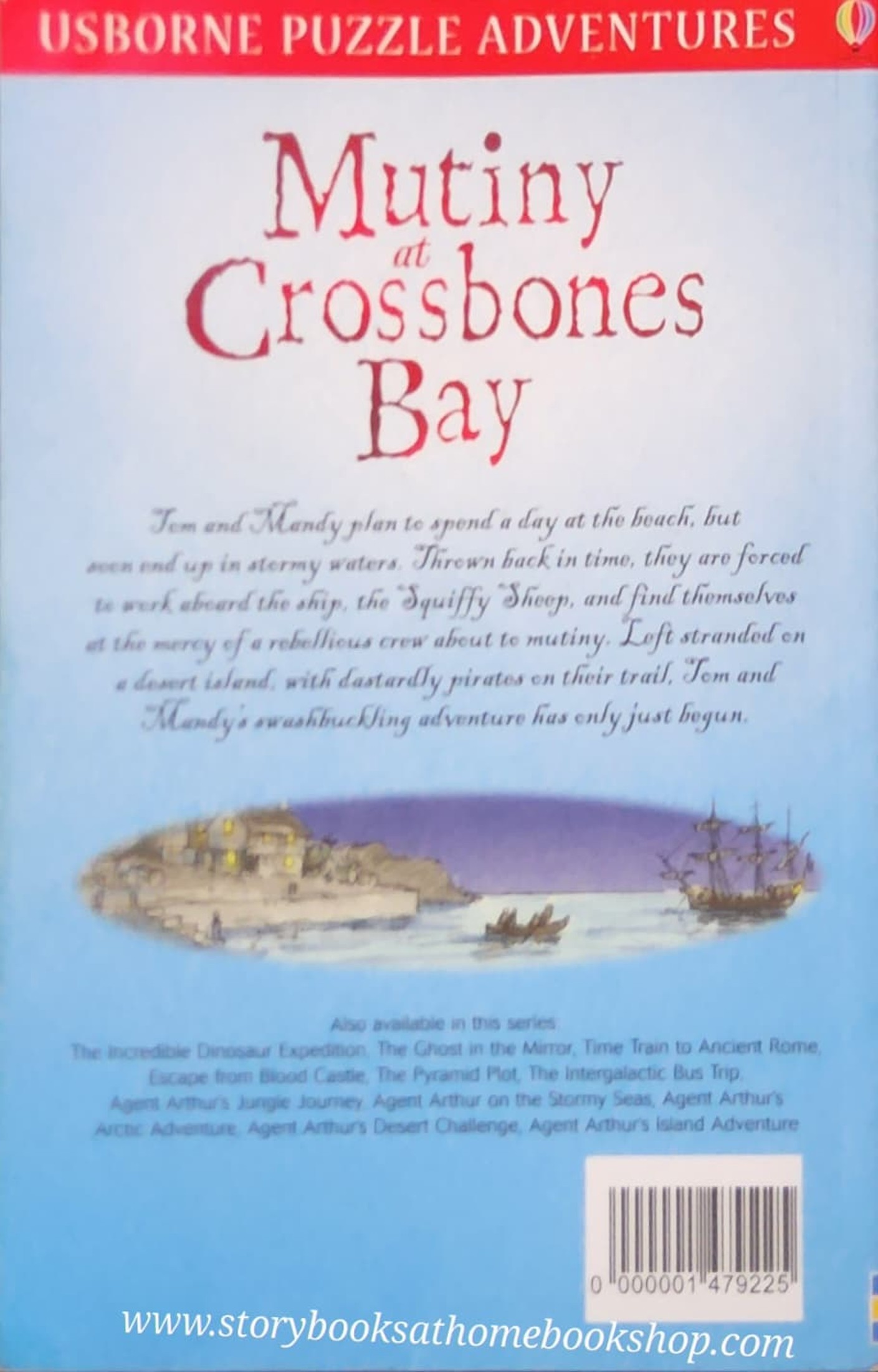 PUZZLE BOOK** ♥️USBORNE PUZZLE ADVENTURES: MUTINY AT CROSSBONES BAY BY MARK BURGESS