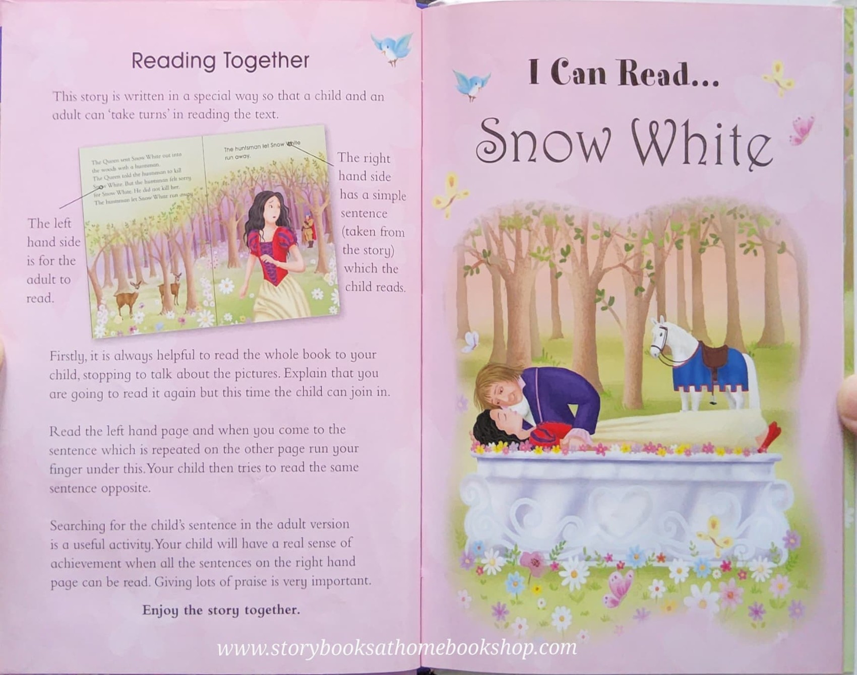 หนังสือนิทานปกแข็ง** 🍅I CAN READ..SNOW WHITE