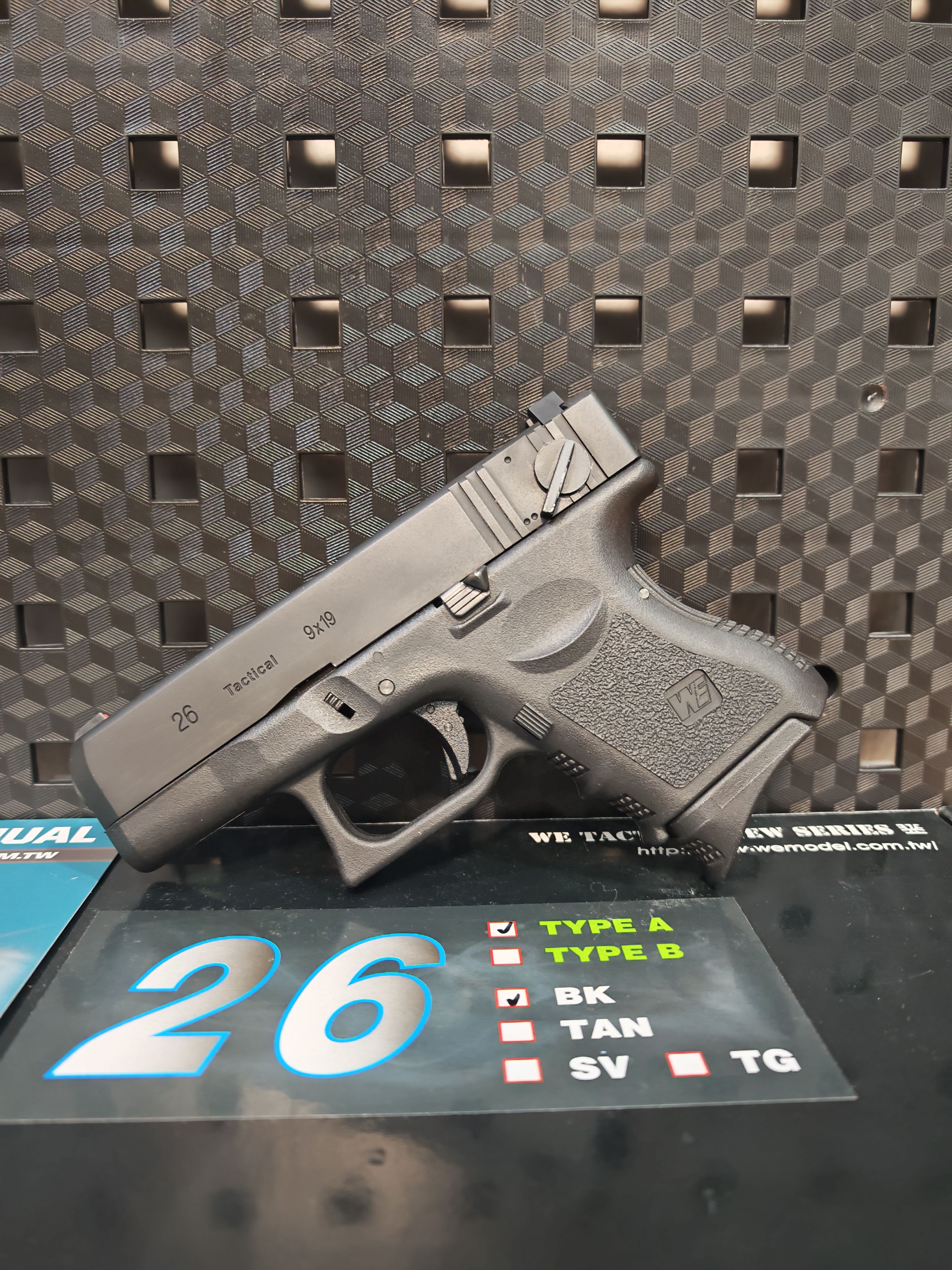 WE G26 Glock 26C Gen 3 Full Auto ไต้หวัน BB Gun บีบีกัน แบบแก๊ส ปืนอัดลม Airsoft Gun มือสอง