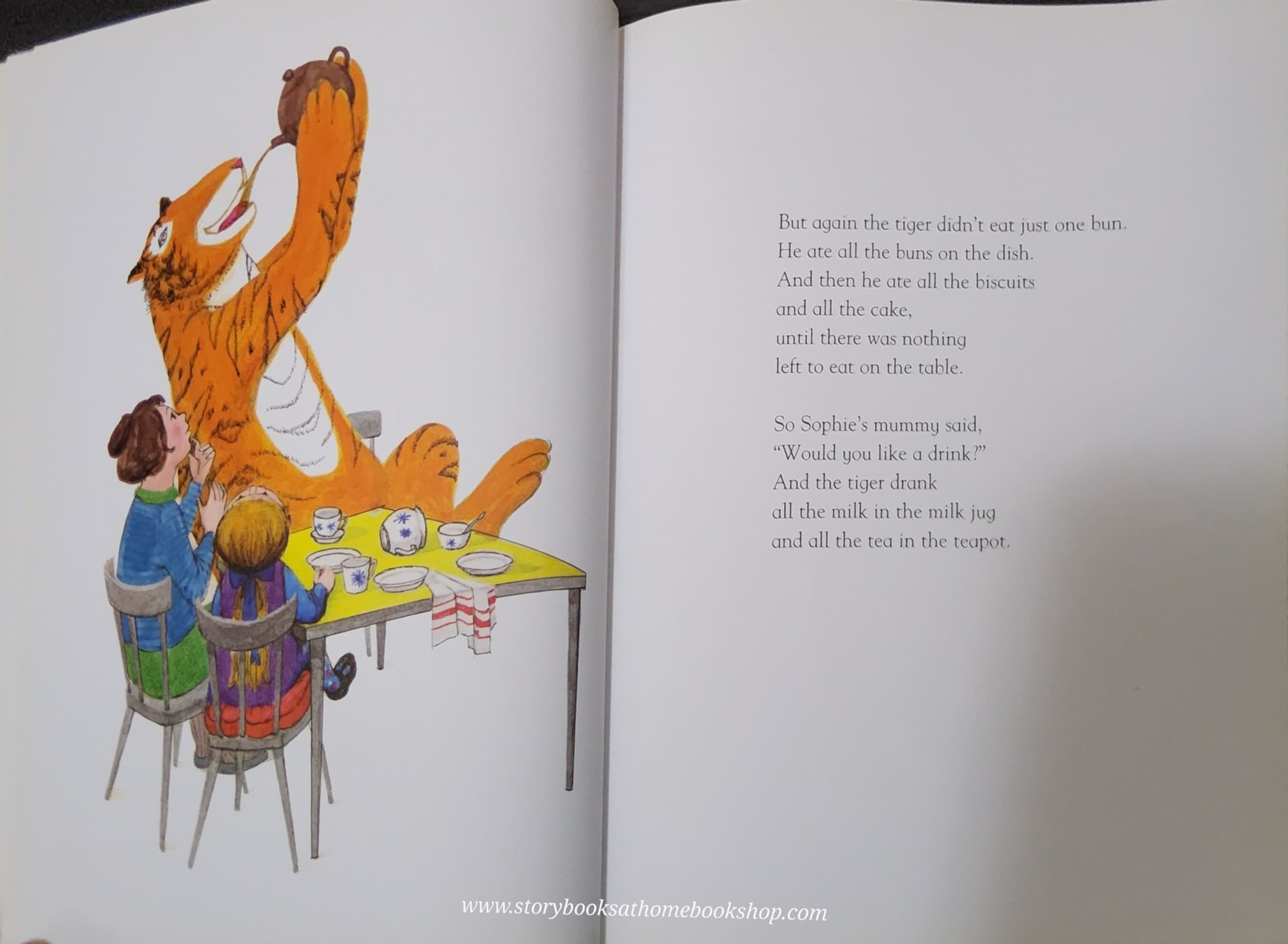 RECOMMENDED BOOK** **หนังสือนิทานปกอ่อน ** 🍅🍓THE TIGER WHO CAME TO TEA BY JUDITH KERR