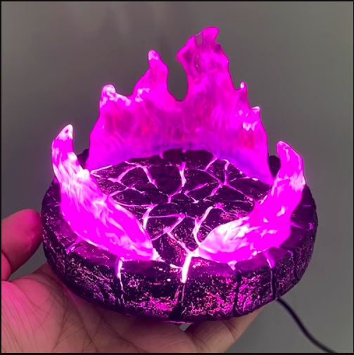 GK Resin Diorama Effect งานเรซิ่น ฐานเอฟเฟค ฉากพื้นอิฐเอฟเฟคเปลวไฟ (มีไฟ)(สายเสียบUSB)