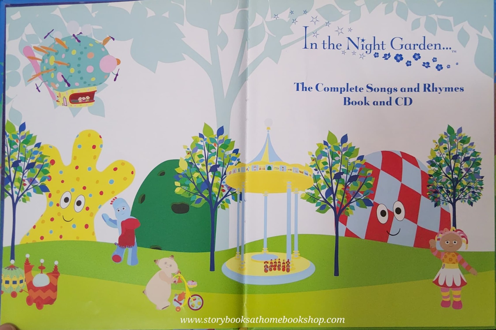 หนังสือนิทานปกแข็ง** 🍅🍅IN THE NIGHT GARDEN... THE COMPLETE SONGS AND RHYMES BOOK AND CD