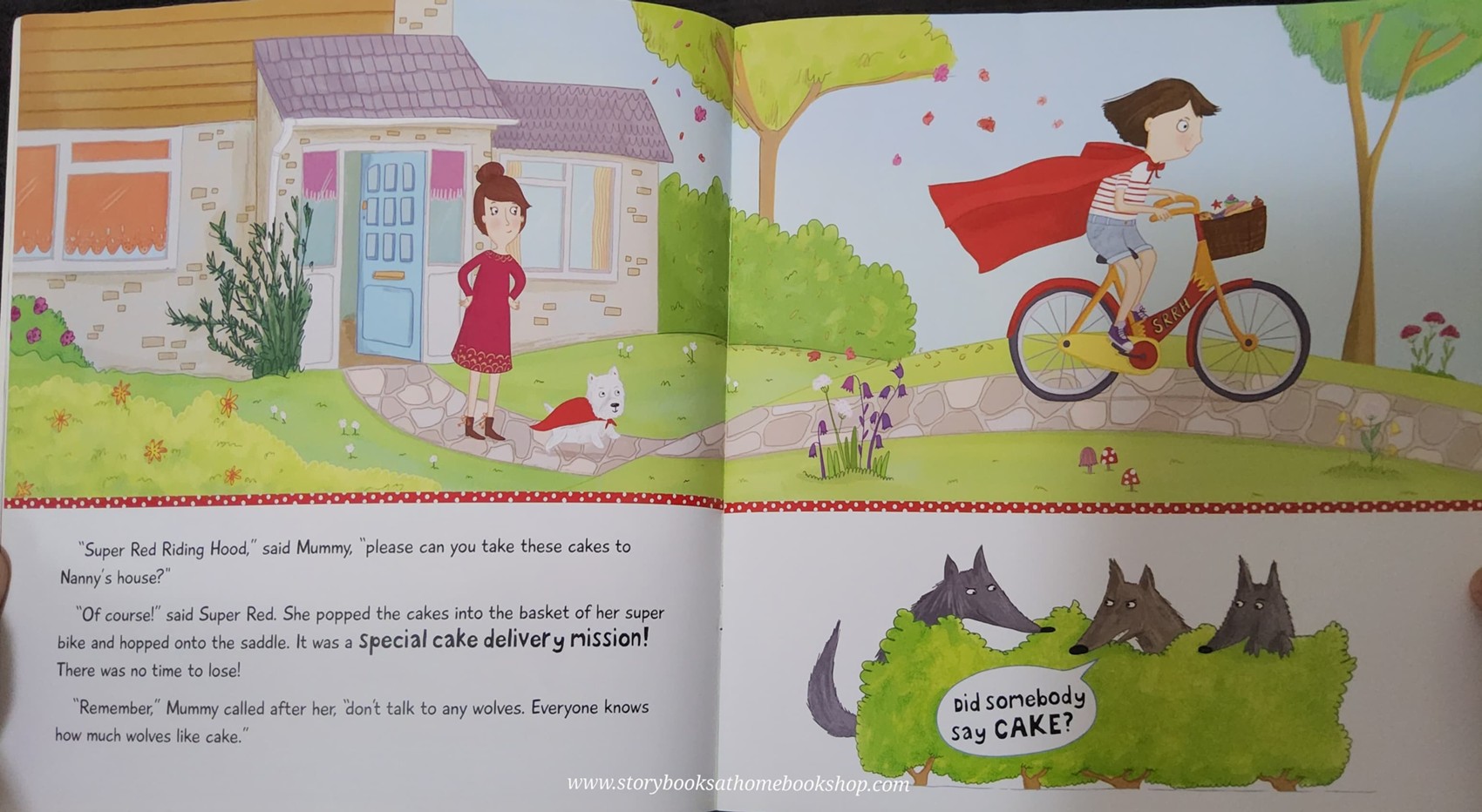 หนังสือนิทานปกอ่อน** 🍅🍓SUPER RED RIDING HOOD BY GEMMA CARY ♥️♥️