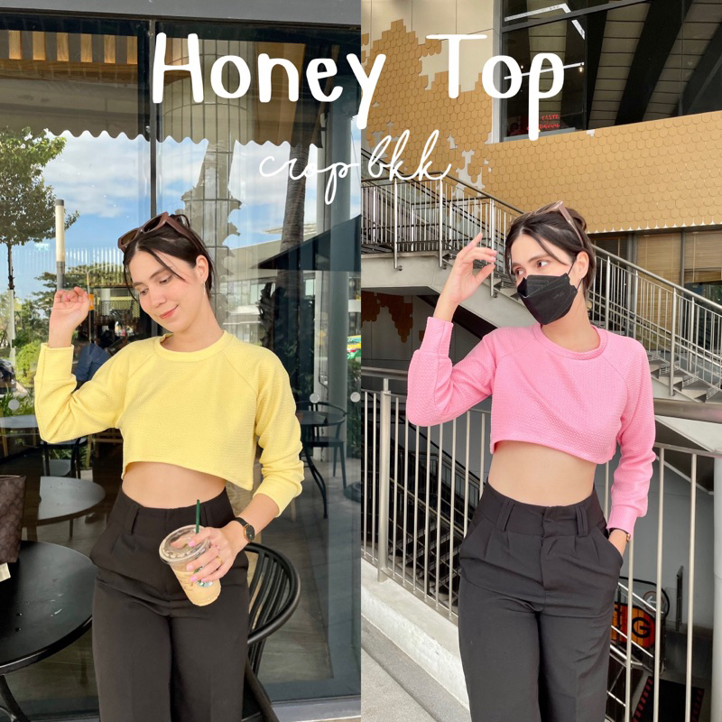 🎀Honey Top🎀 คอลเลคชั่นผ้านุ่มนิ่ม คอปเว้าสูง ใส่ไม่ร้อน สีสันสดใสน่ารักรับ summer สุดๆ ☀️