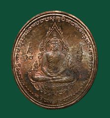 เหรียญสมเด็จองค์ปฐม ทำน้ำมนต์ ป้องกันโรคระบาด กันนิวเคลียร์ รังสีต่างๆ ป้องกันภัยพิบัติ หลวงปู่ศรี มหาวีโร ปี 2552