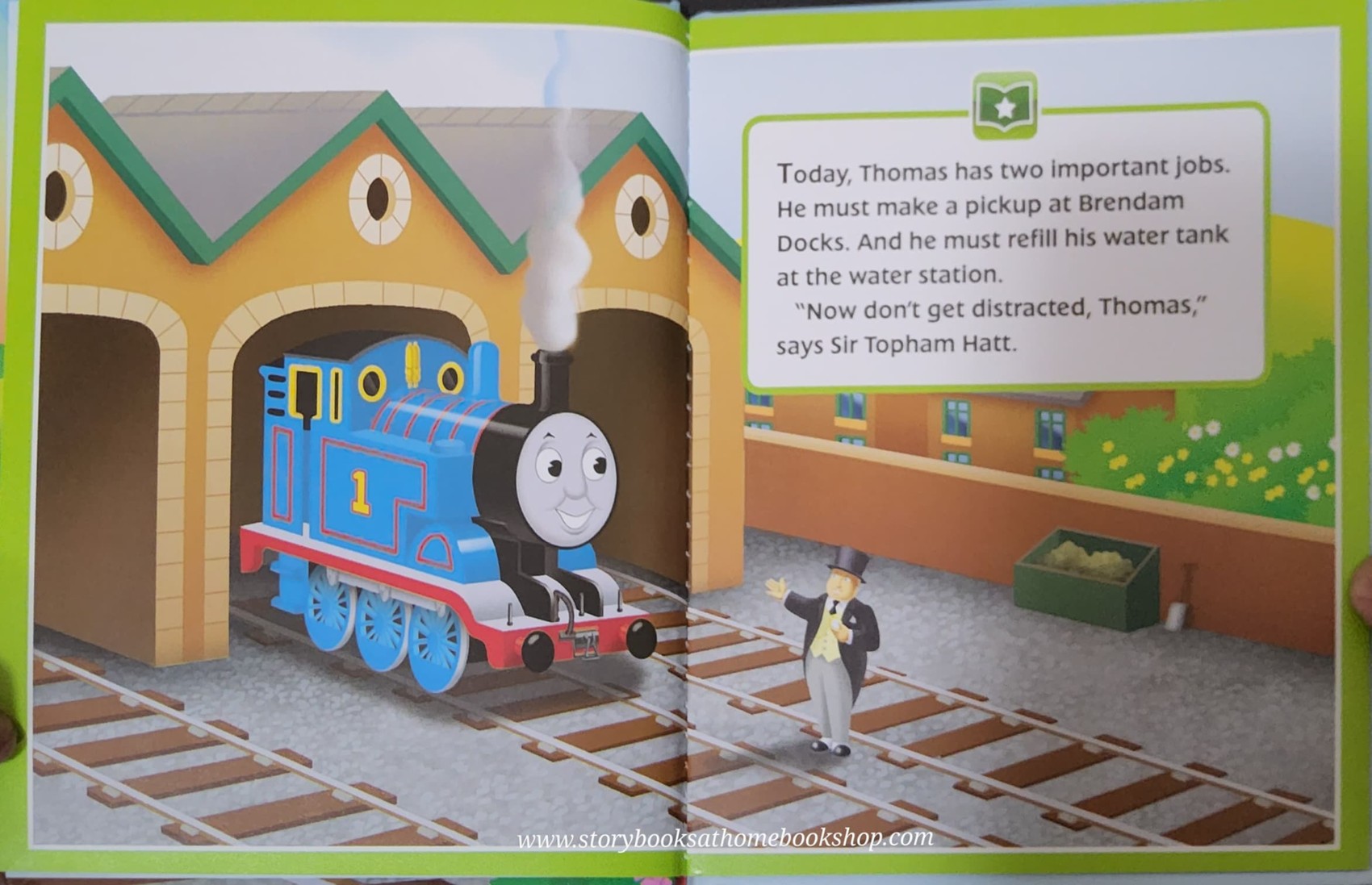 หนังสือนิทานปกแข็ง ** 🍅🍓 STORY READER:THOMAS&FRIENDS :RIDE WITH THOMAS