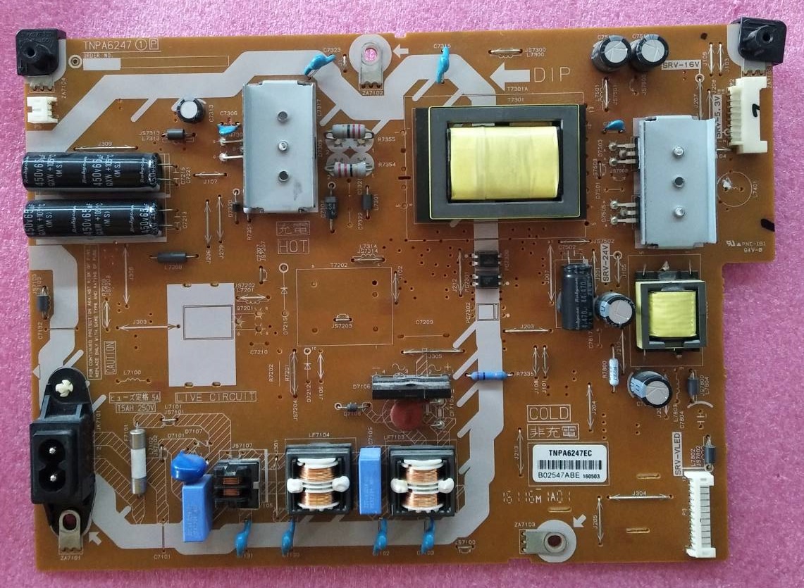 POWER SUPPLY (ซับพลาย) Panasonic (พานาโซนิค) ของแท้ถอดจากเครื่อง ใช้กับรุ่น TH-40D400T พาร์ทบอร์ด TNPA6247