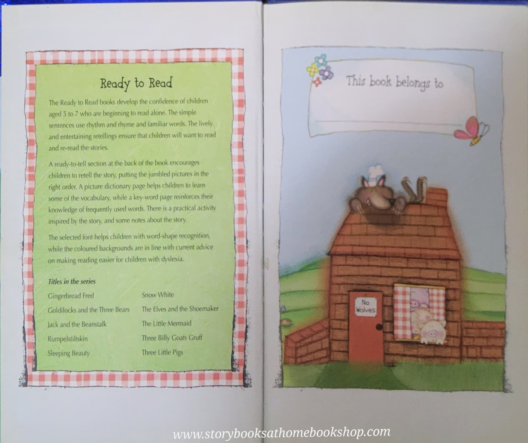 หนังสือนิทานปกแข็ง** 🍅🍓Ready to Read Three Little pigs